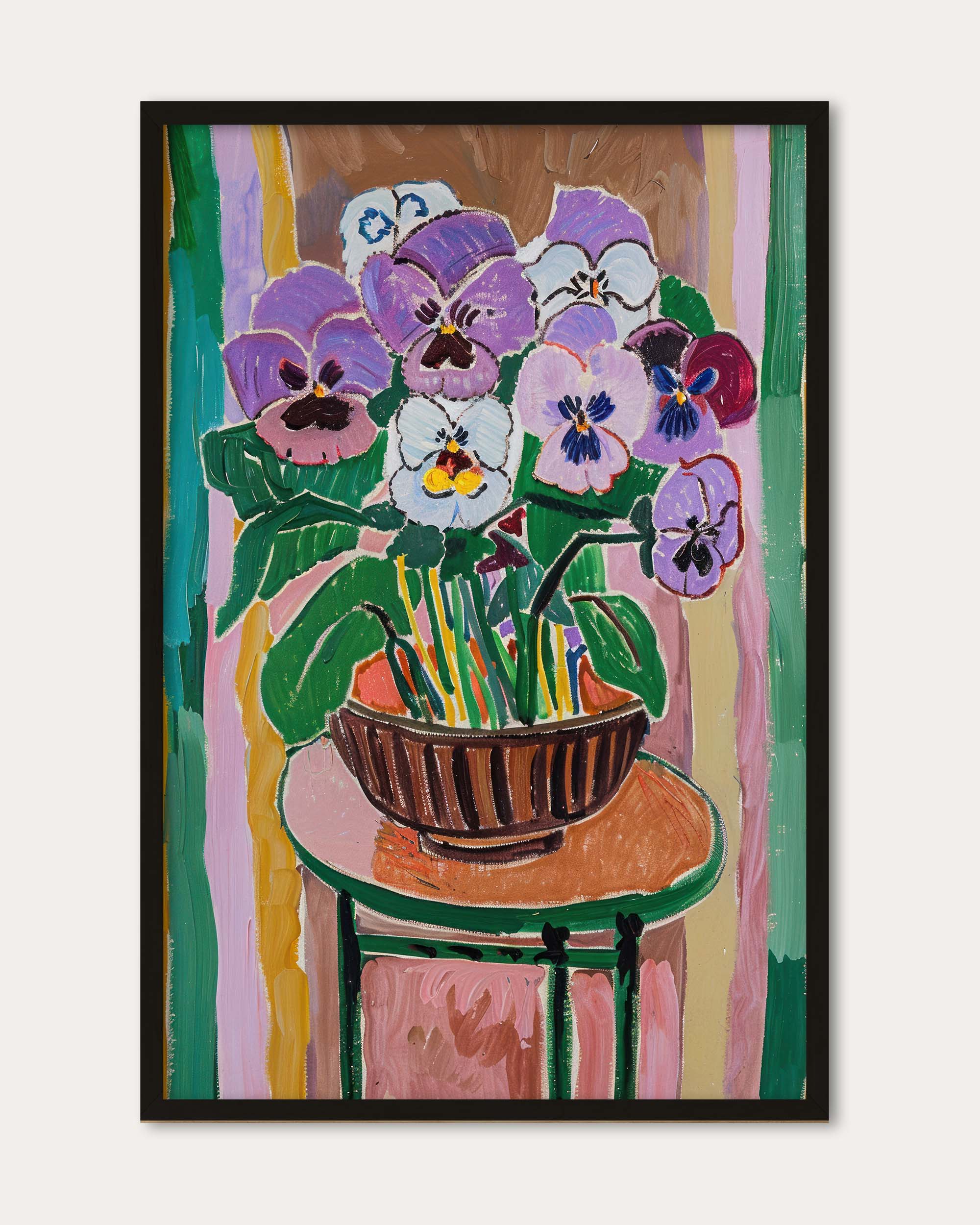 Vintage Flowers Sketch Wall Art