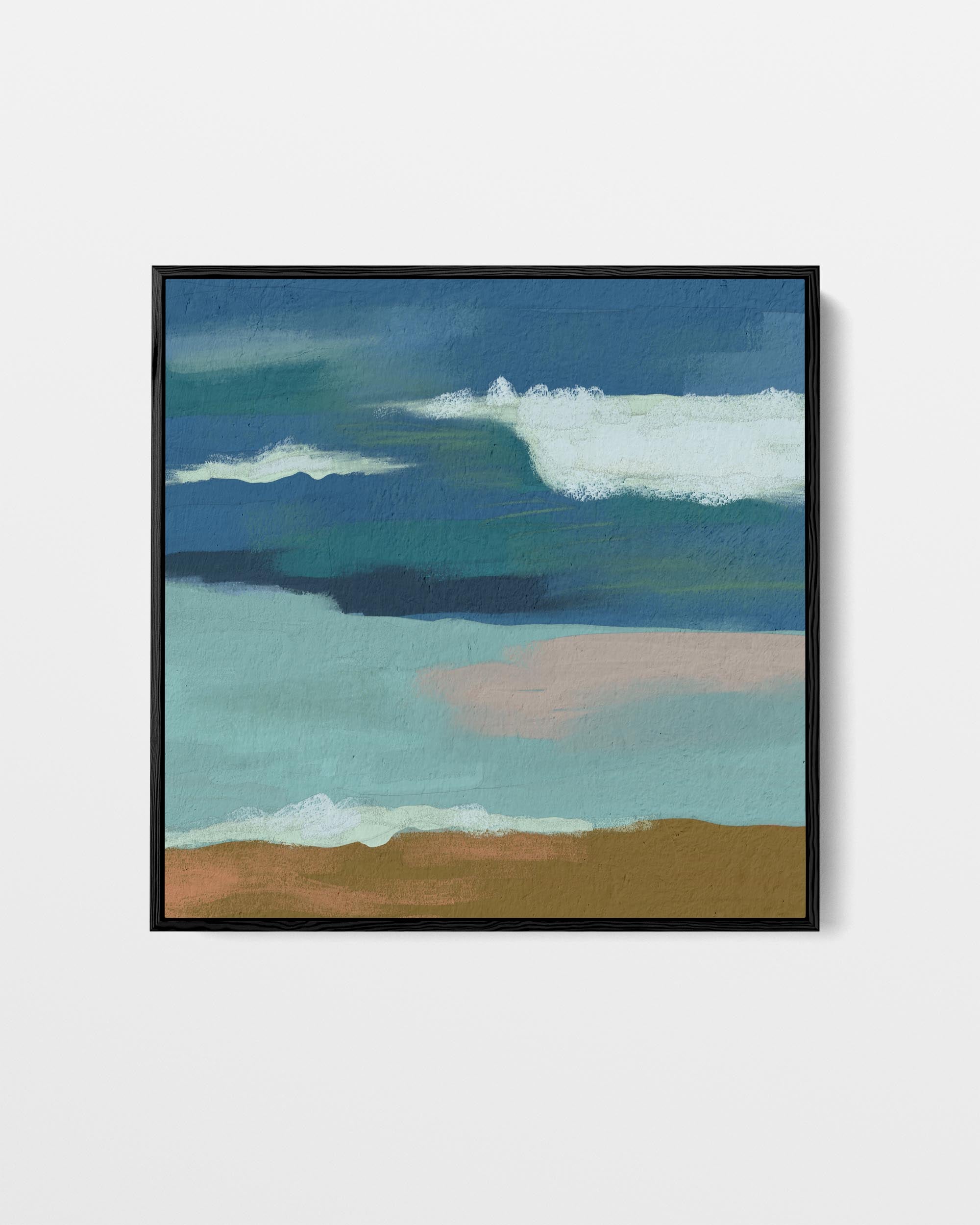 Blue Skies Over The Sea Canvas Art