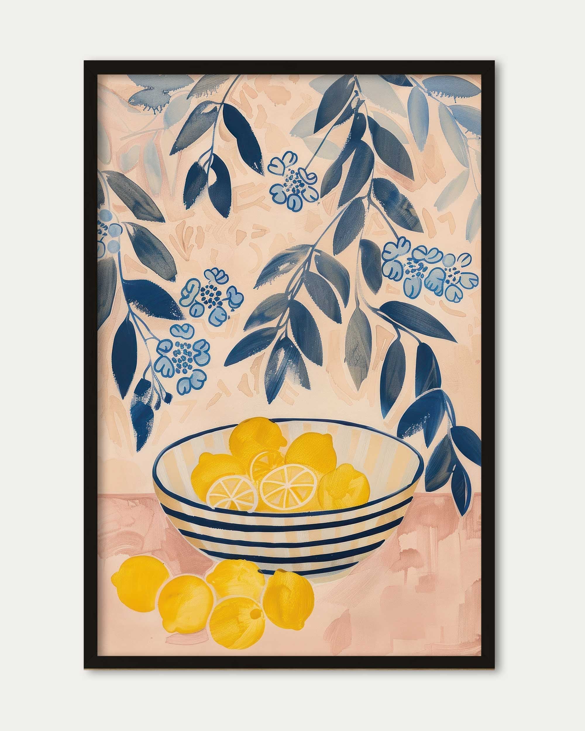 Lemons In A Bowl Art Print