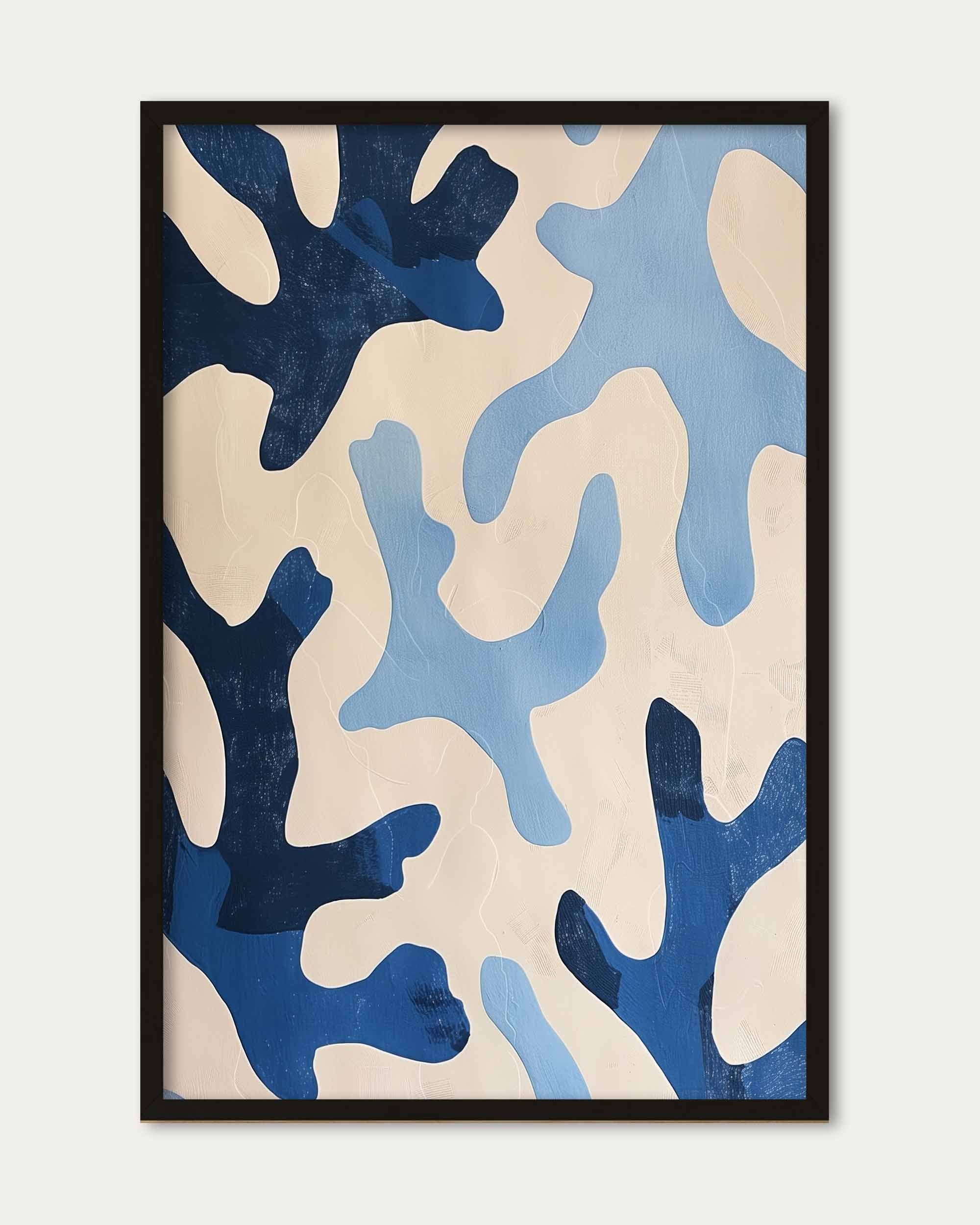 Blue Coral Wall Art Print