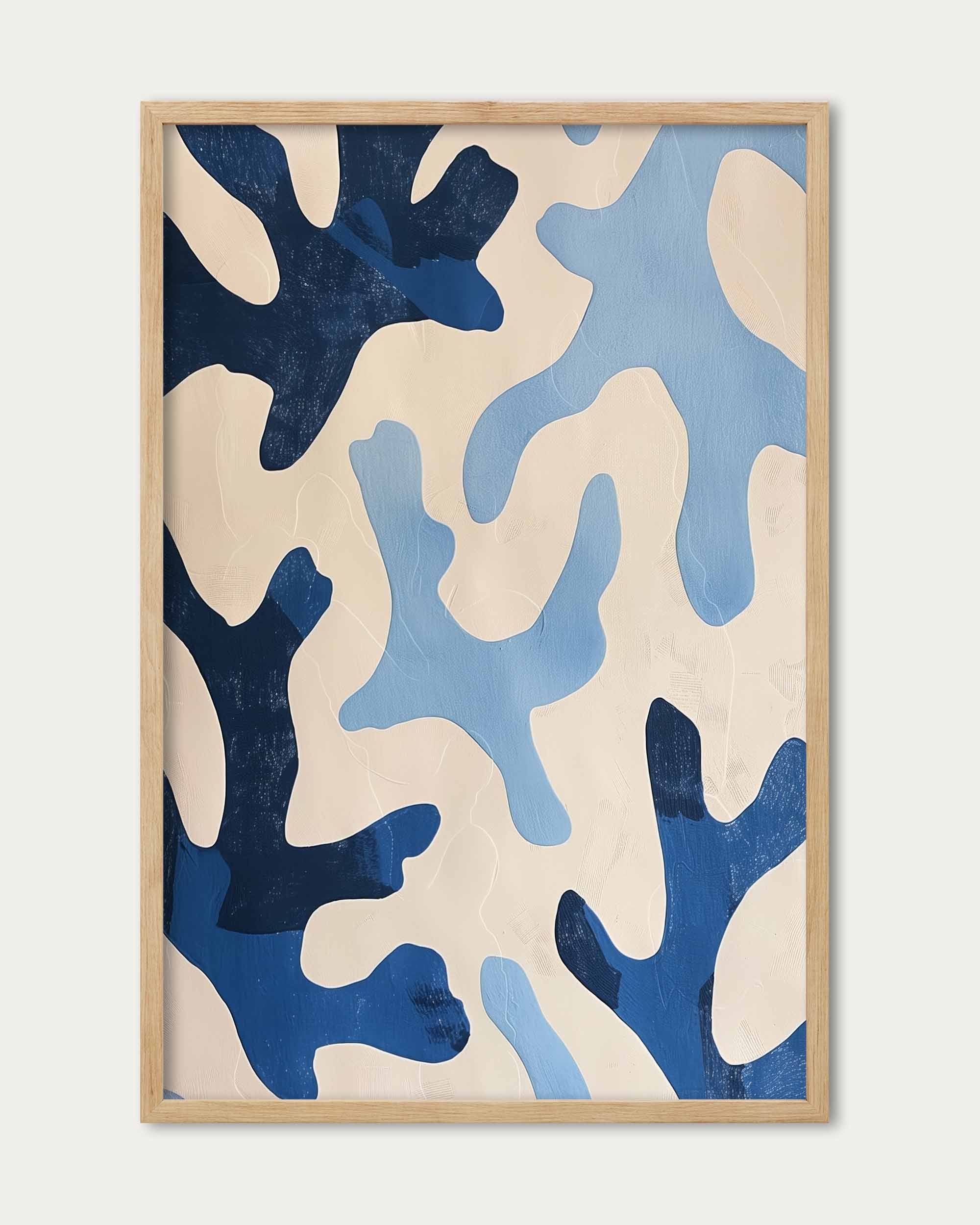 Blue Coral Wall Art Print