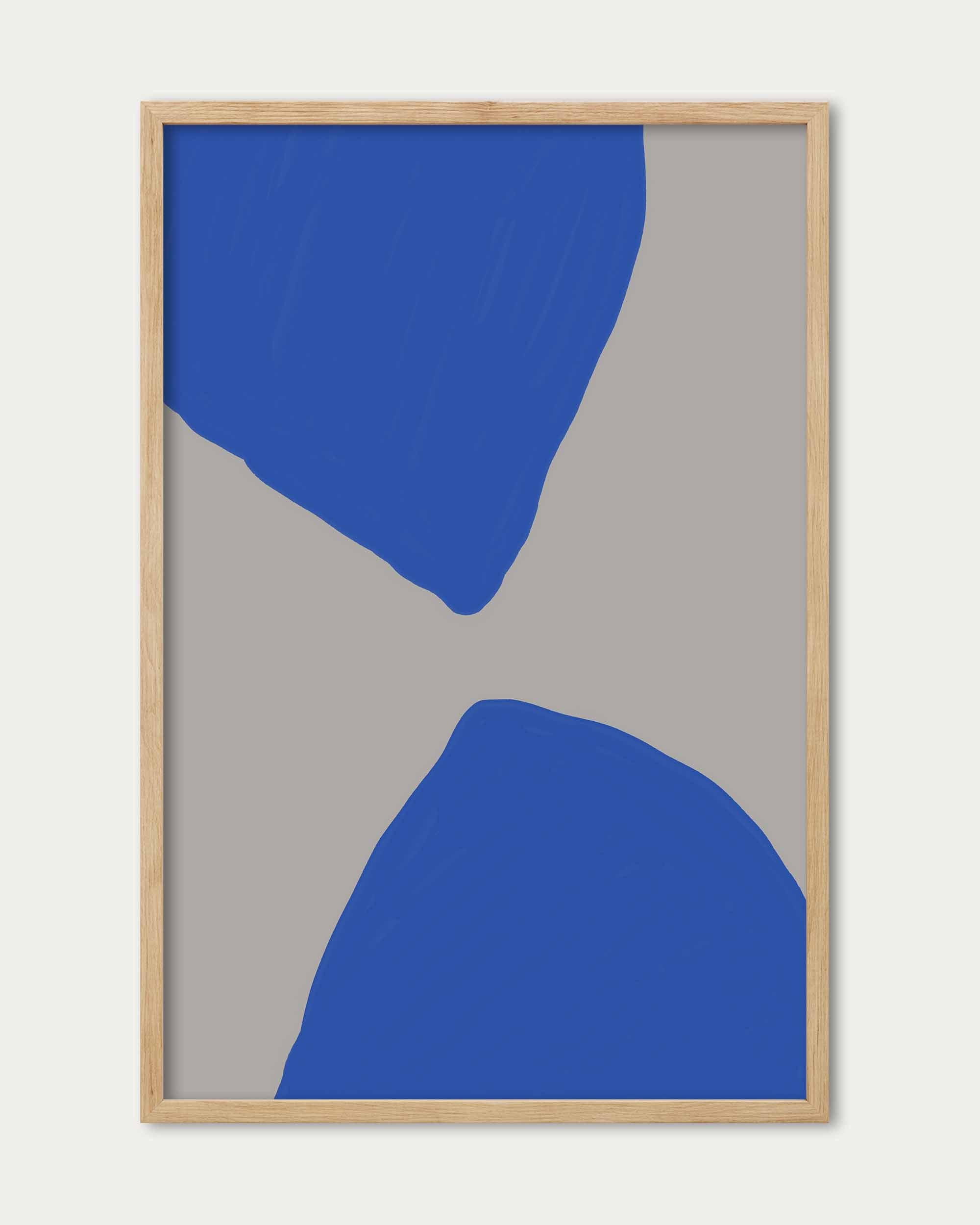 Blue Shapes Wall Art Print
