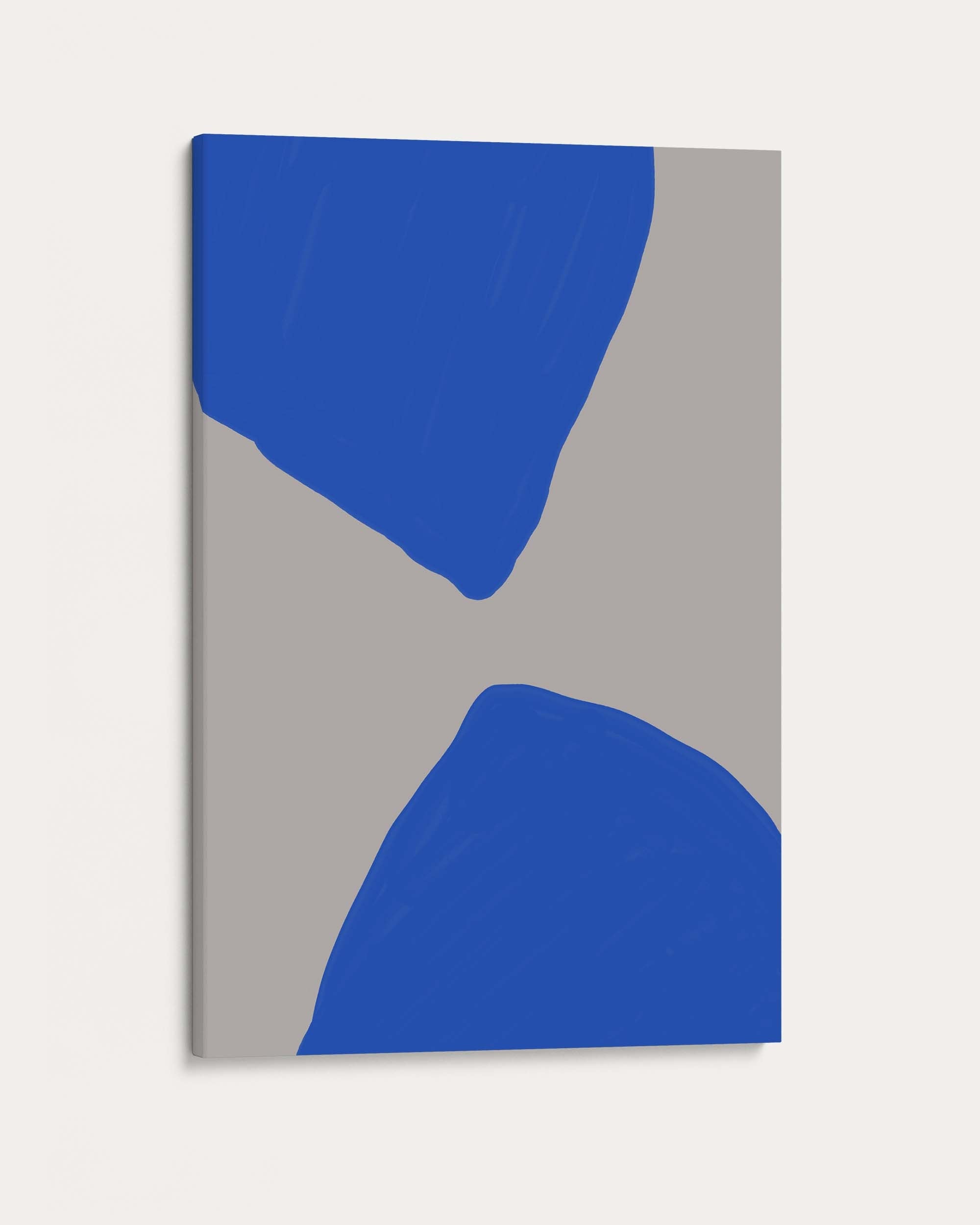 Blue Shapes Wall Art Print