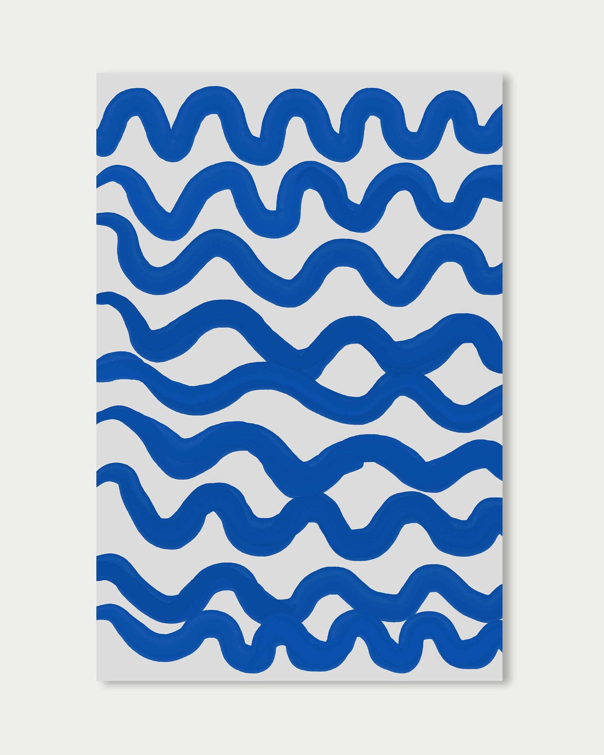 Blue Waves Art Print