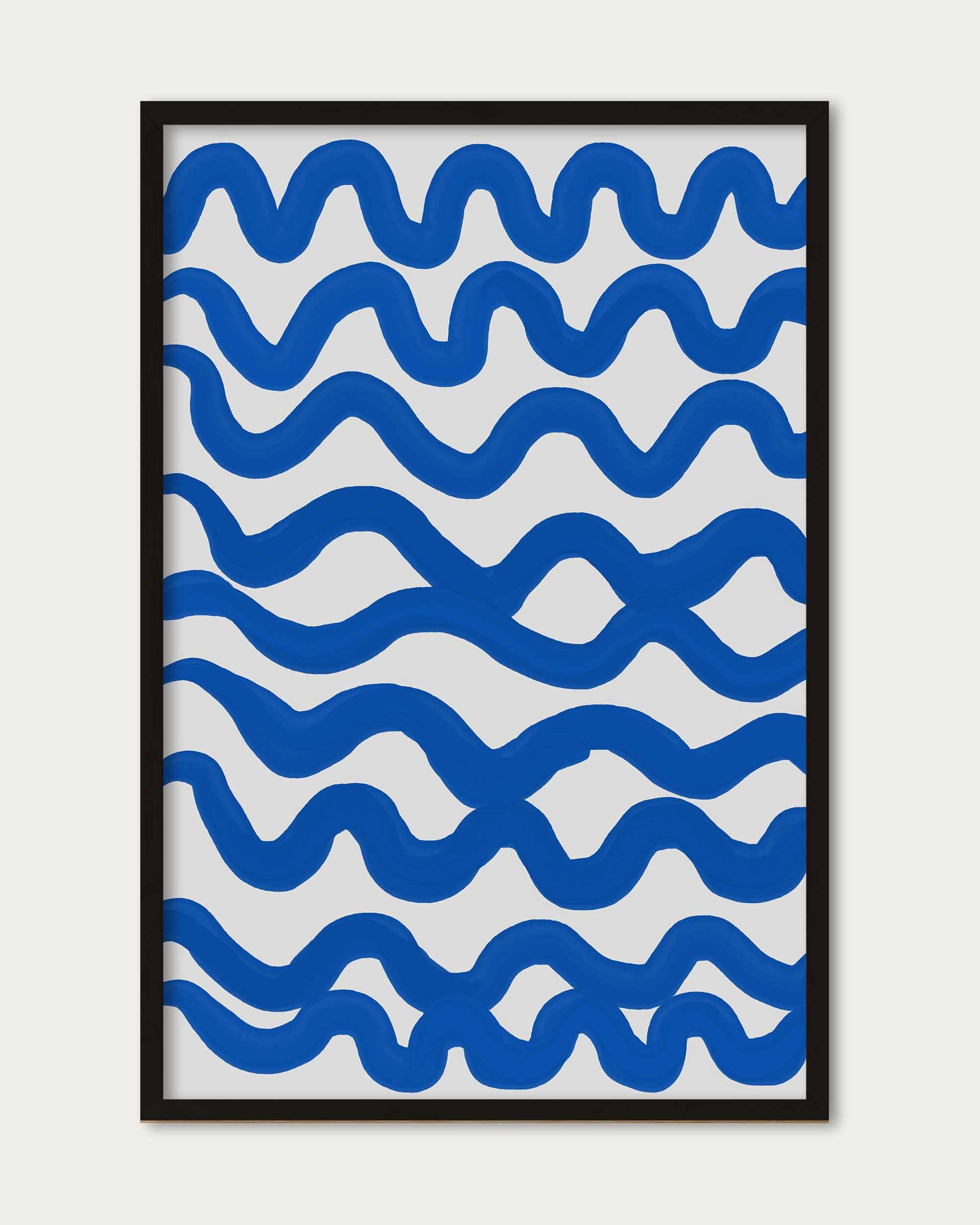Blue Waves Art Print