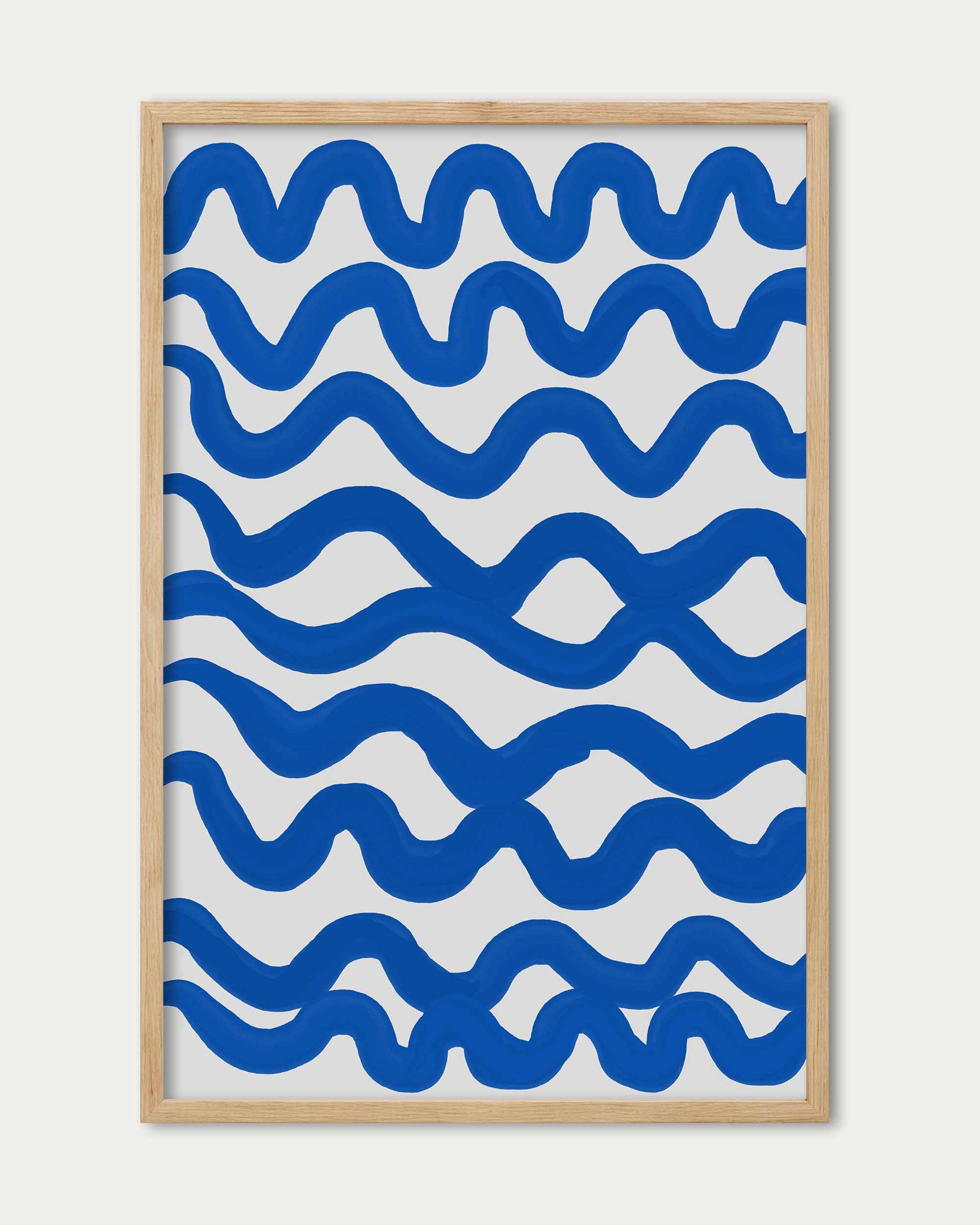 Blue Waves Art Print