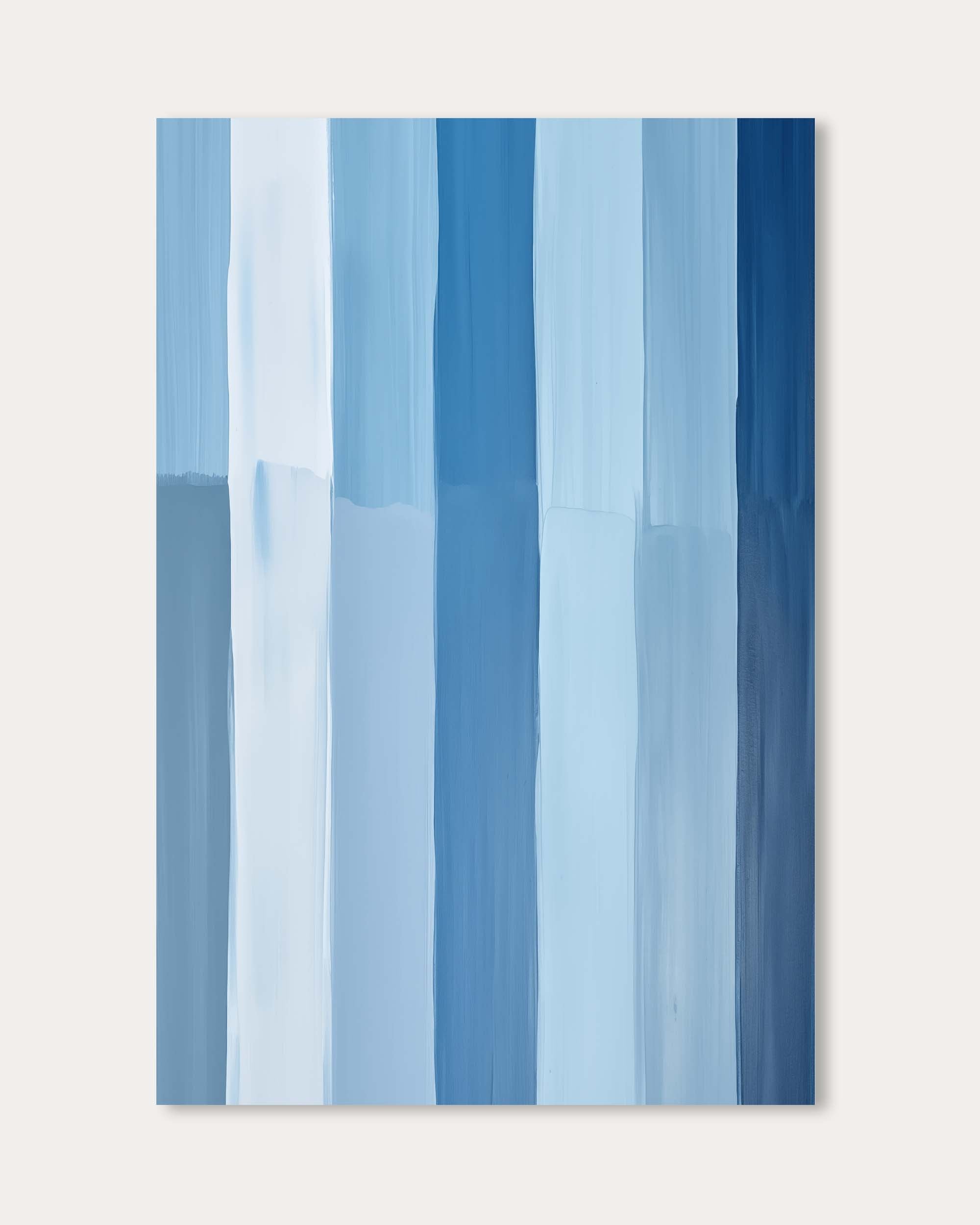 Blue Stripes Art Print