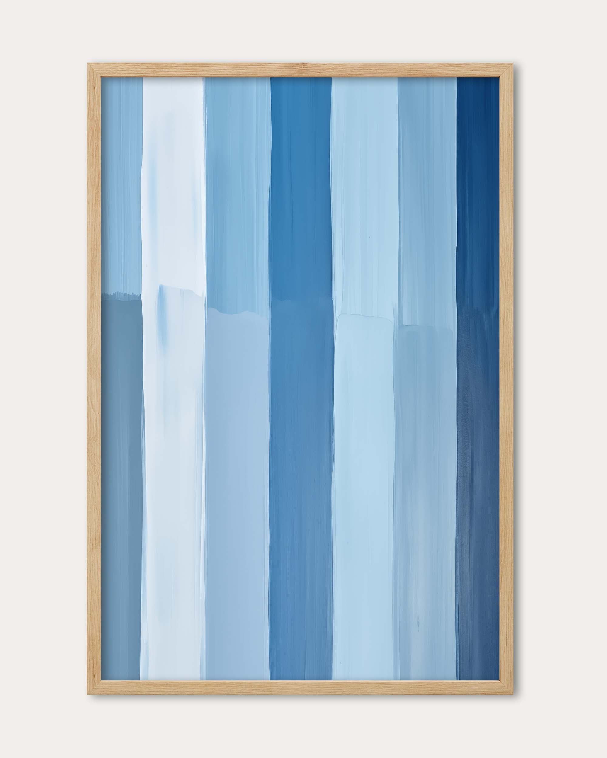 Blue Stripes Art Print