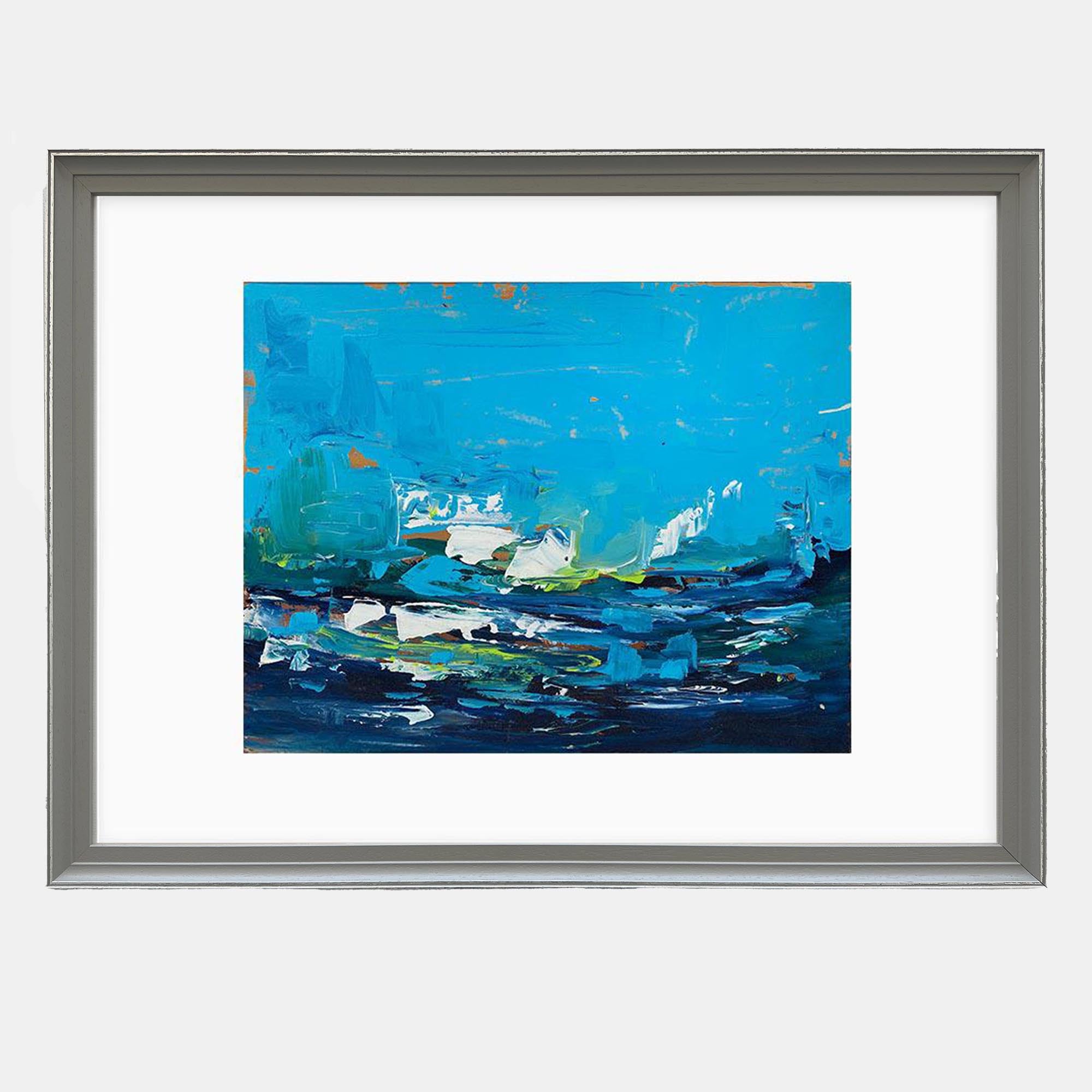 The Coast - Original Painting-Abstract House