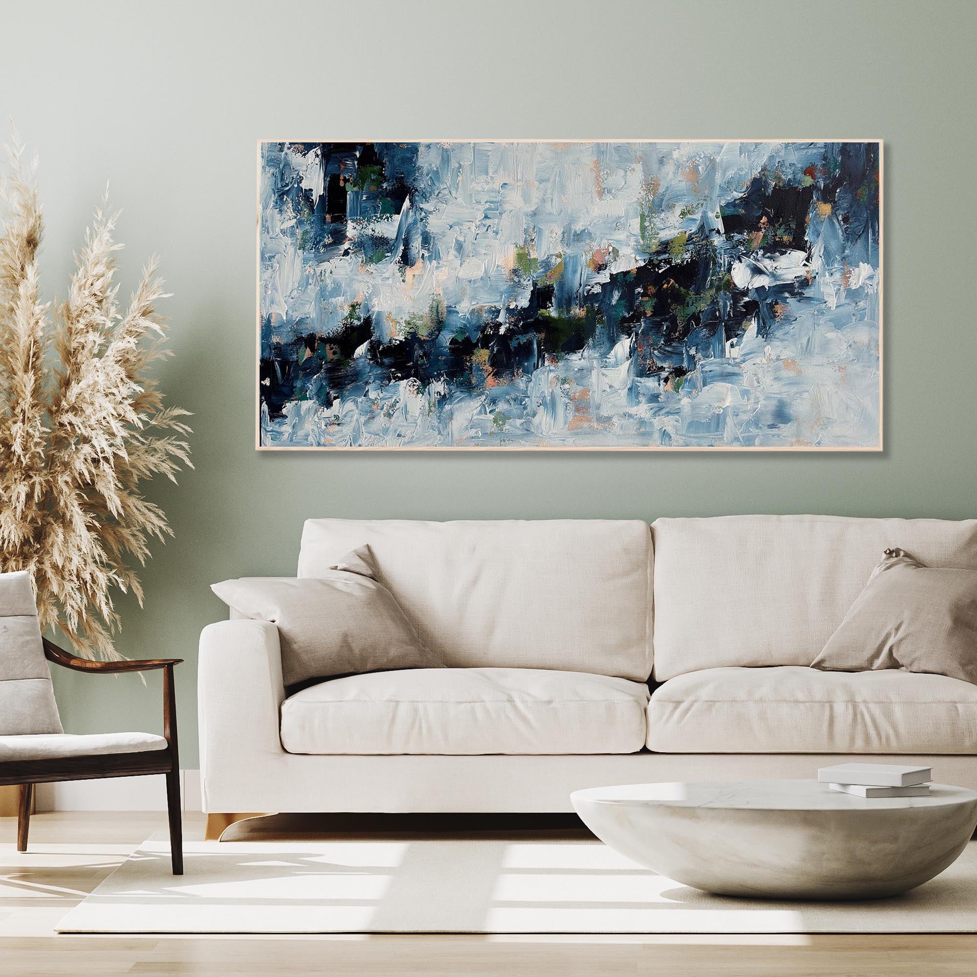 Chasing The Line - Original Painting-Abstract House