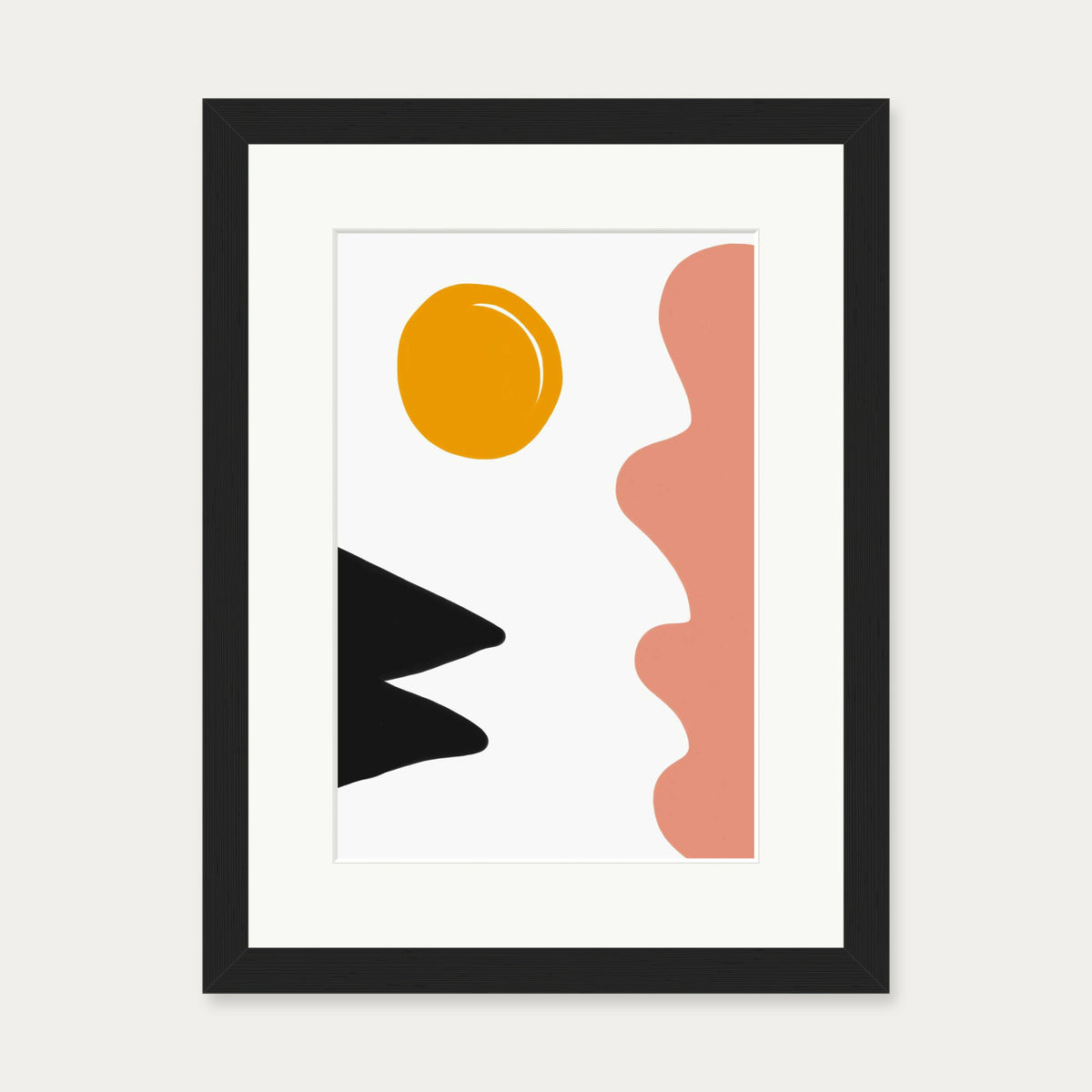 Bohemian Colours Art Print — 30 x 40 cm — Black Frame