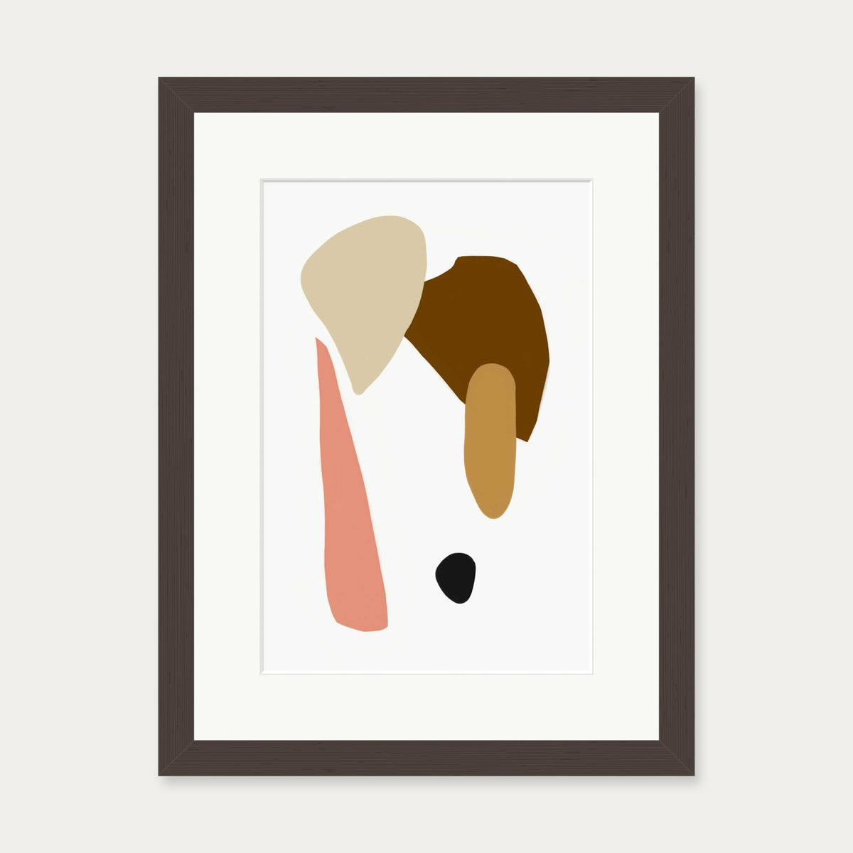 Bohemian Tones Art Print — 30 x 40 cm — Brown Frame