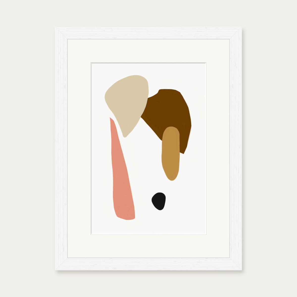 Bohemian Tones Art Print — 30 x 40 cm — White Frame