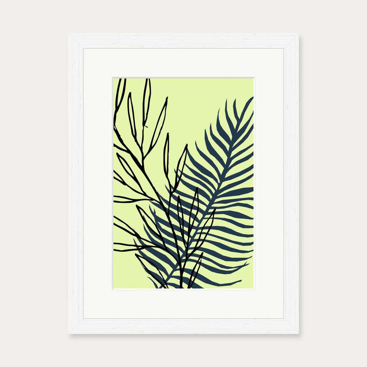 Botanical Pop 3 Art Print — 30 x 40 cm — White Frame
