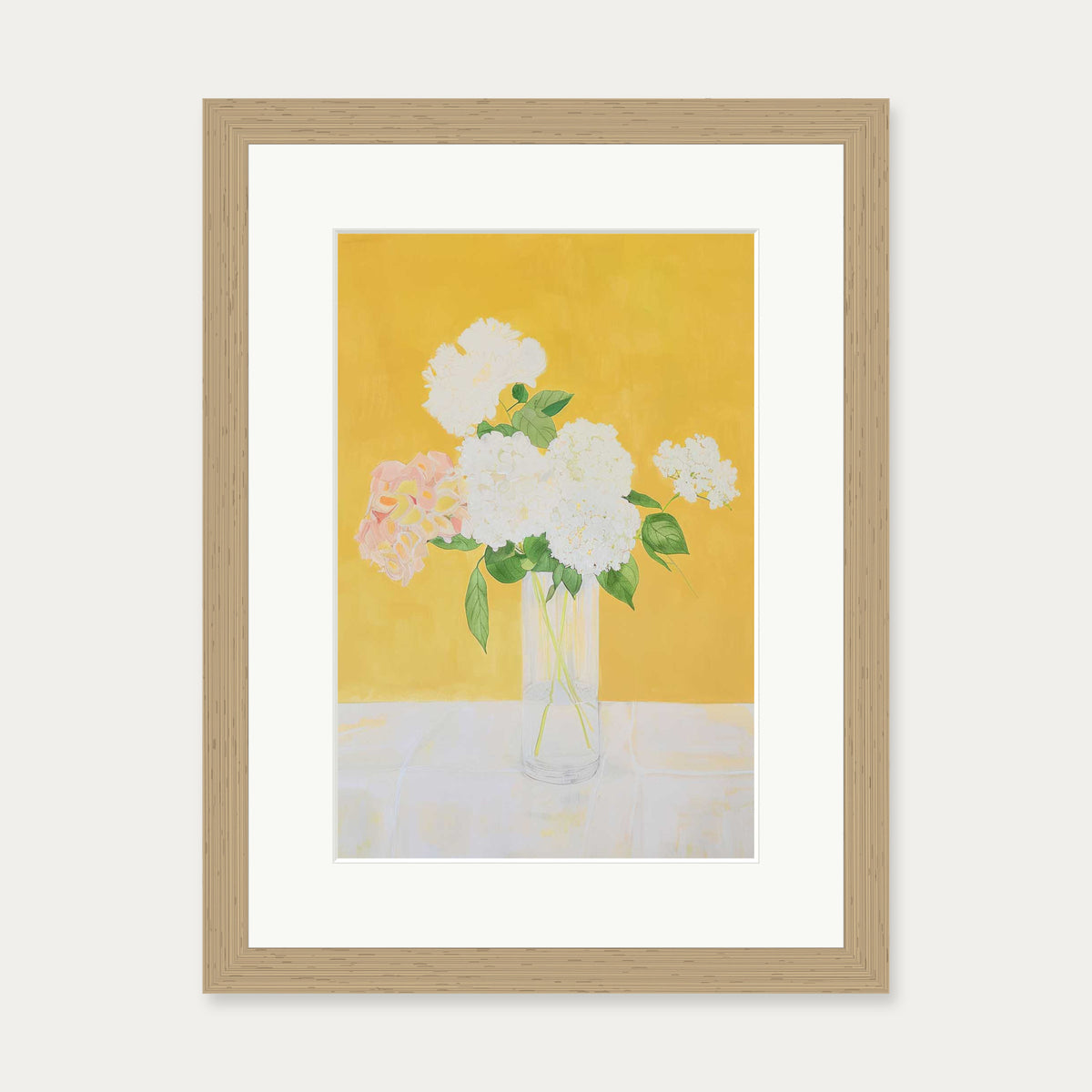Botanical Still Life Wall Art — 30 x 40 cm — Oak Frame