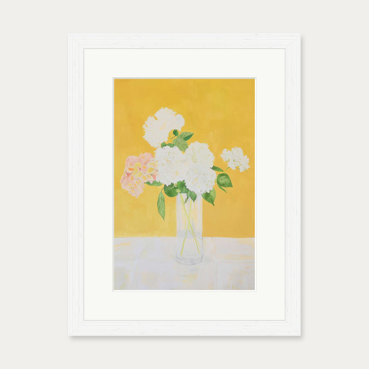 Botanical Still Life Wall Art — 30 x 40 cm — White Frame