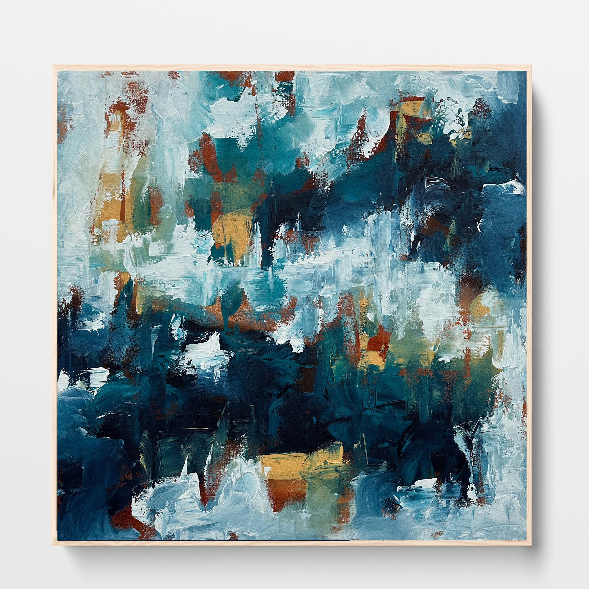 Bound By Time - Original Painting-Abstract House
