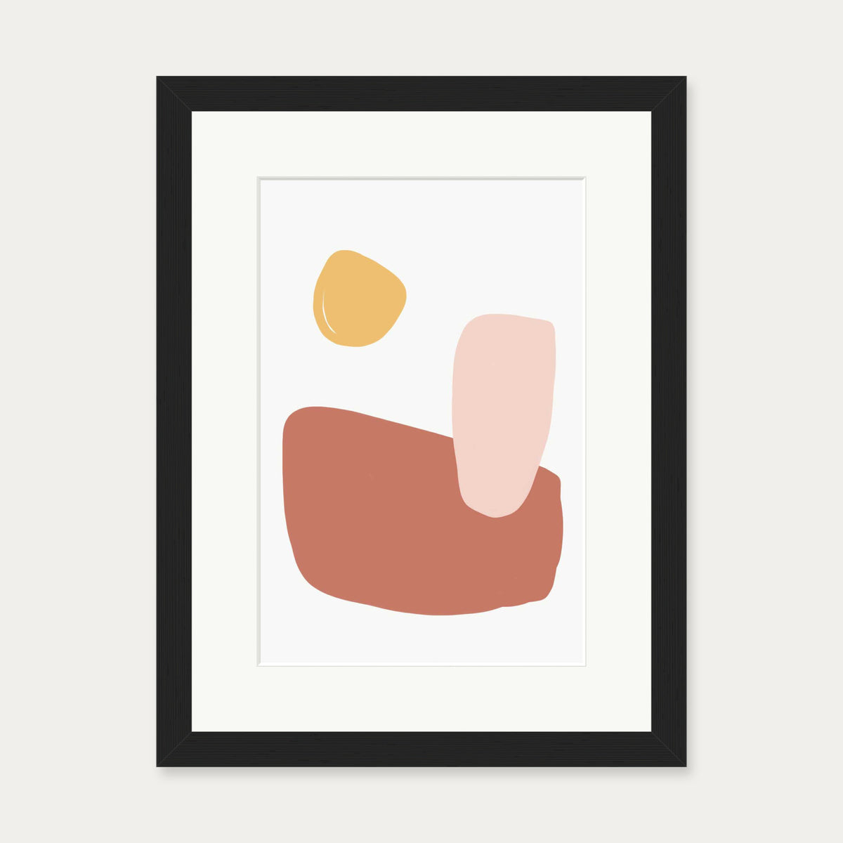Breakfast Art Print — 30 x 40 cm — Black Frame