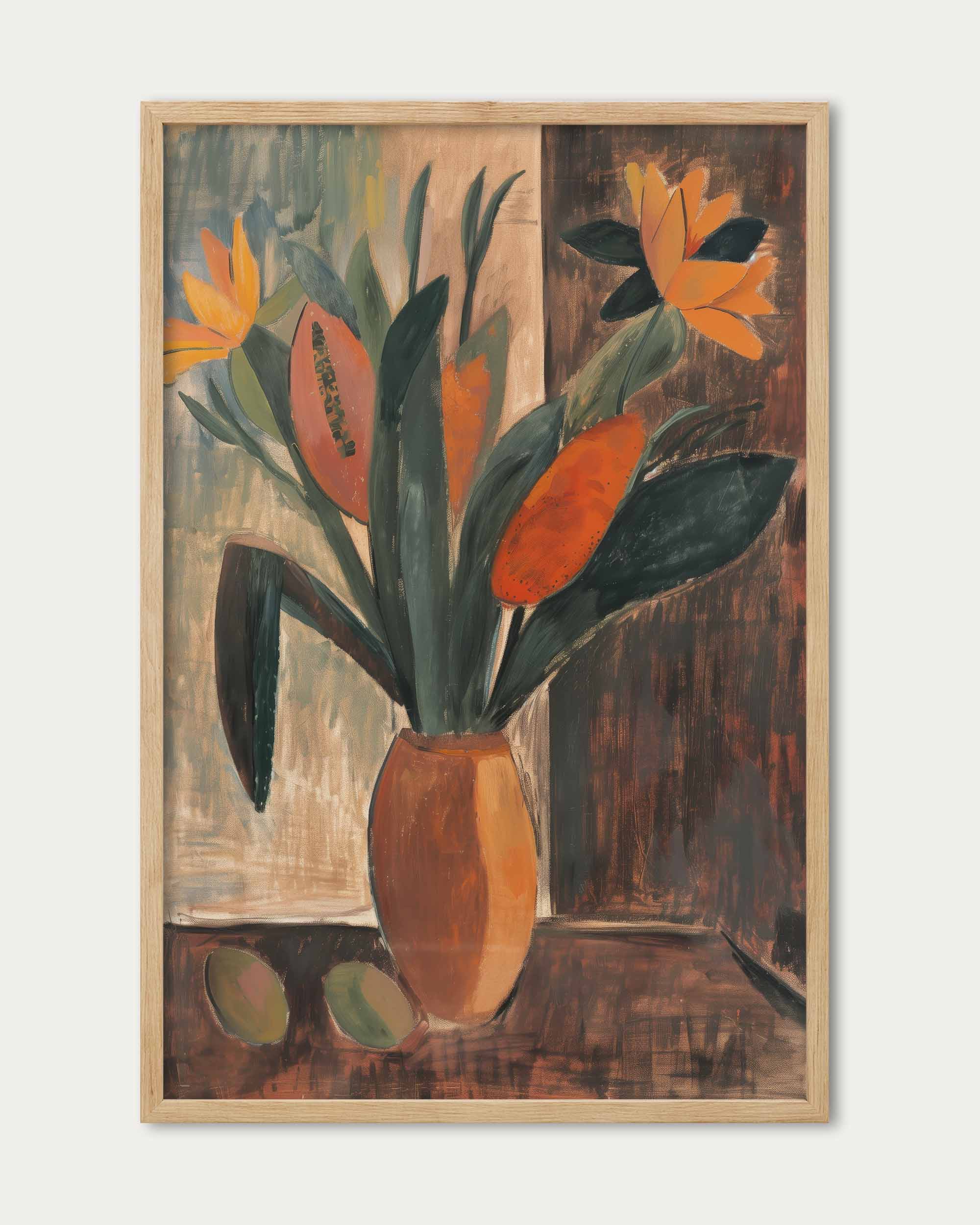 Flowers In Vase Wall Art Print
