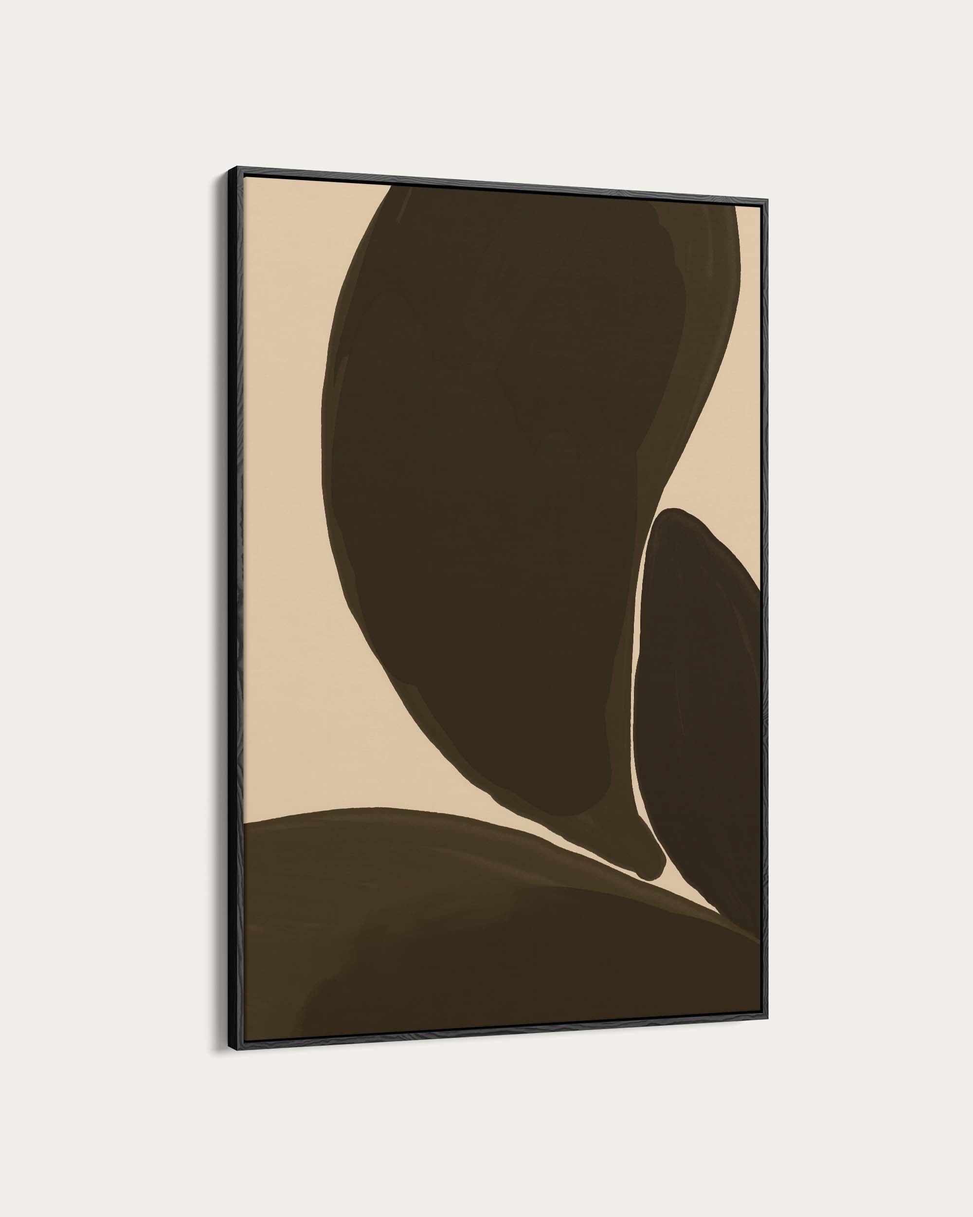 Monochrome Organic Shapes Wall Art