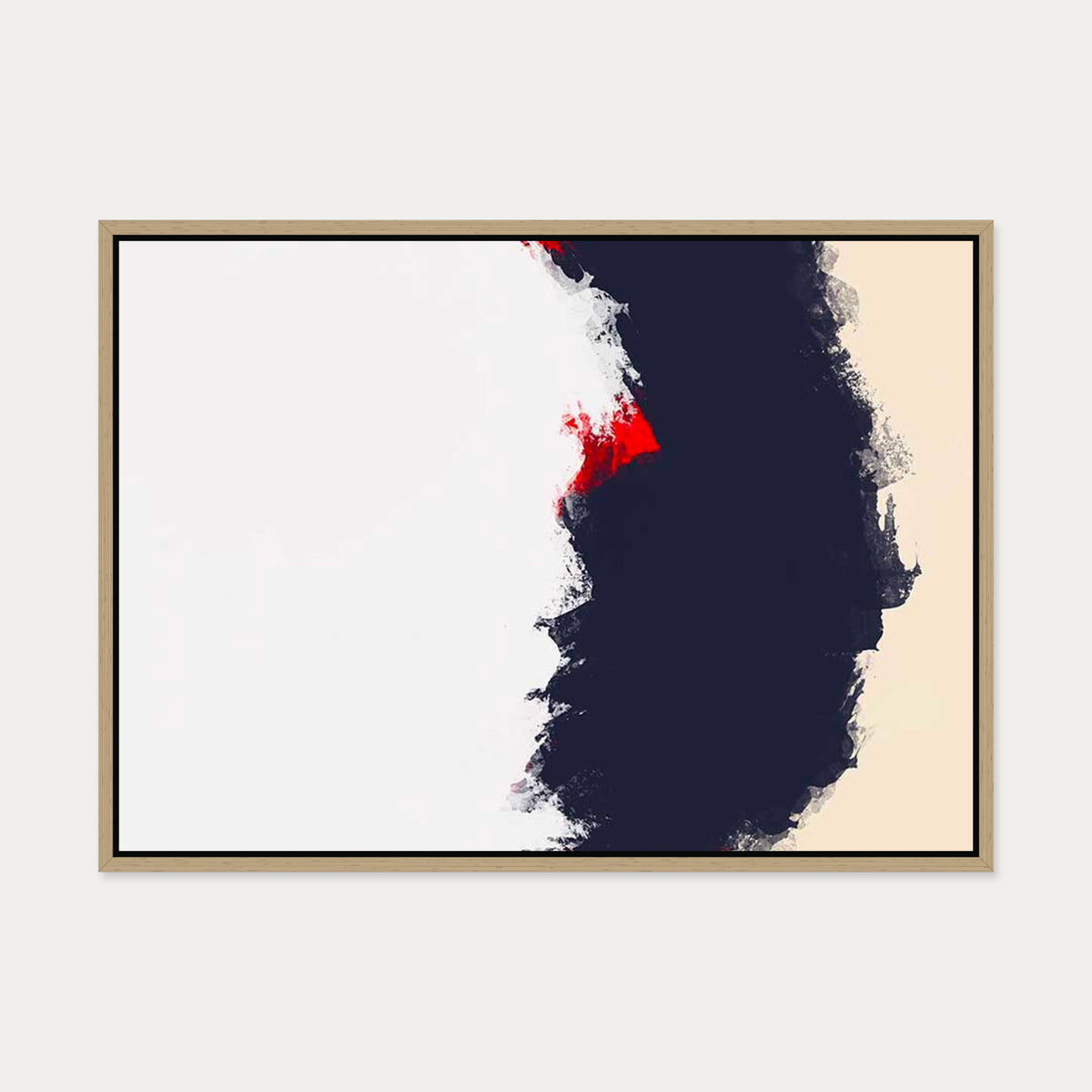 Burnt Sands Canvas Art — 50 x 70 cm — Oak Frame