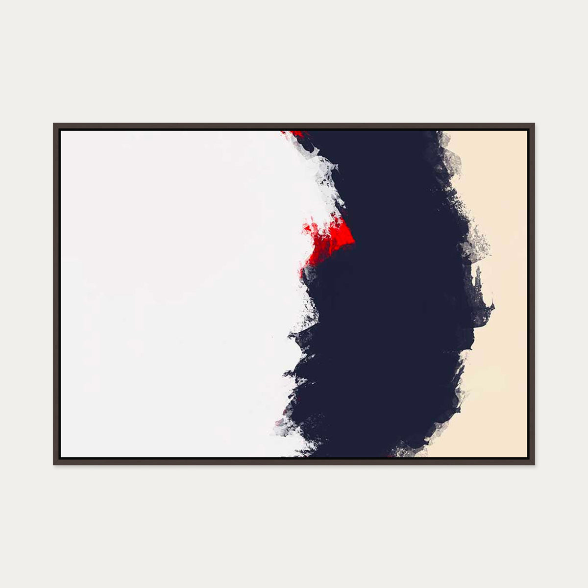 Burnt Sands Canvas Art — 70 x 100 cm — Brown Frame