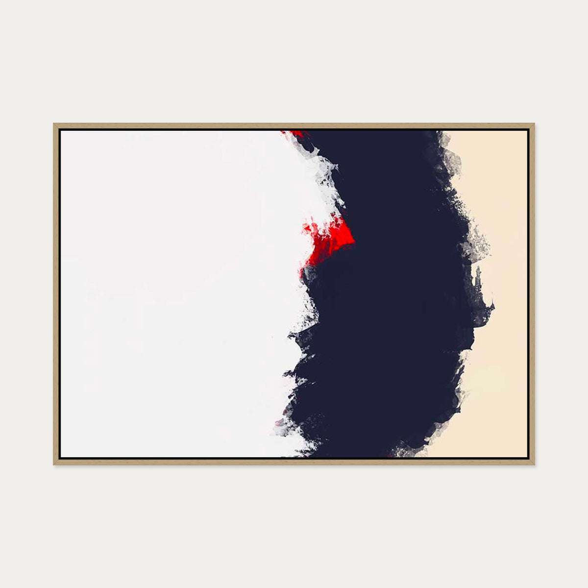 Burnt Sands Canvas Art — 70 x 100 cm — Oak Frame