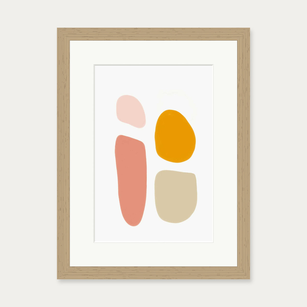 Butterscotch Art Print — 30 x 40 cm — Oak Frame
