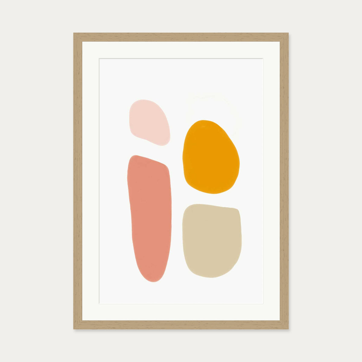 Butterscotch Art Print — 50 x 70 cm — Oak Frame