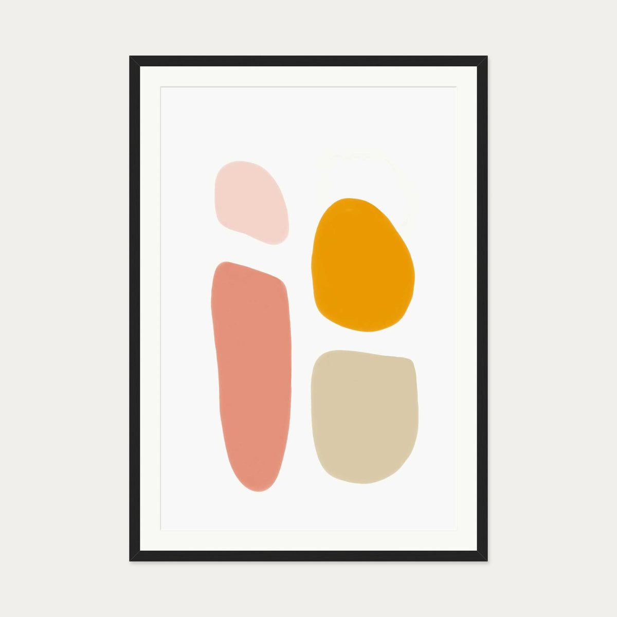 Butterscotch Art Print — 70 x 100 cm — Black Frame