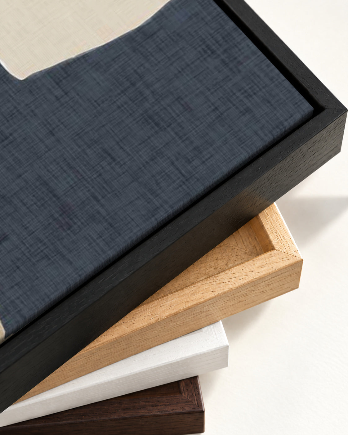 Calm Tones Canvas Art — framed canvas corner and wrapped canvas detail