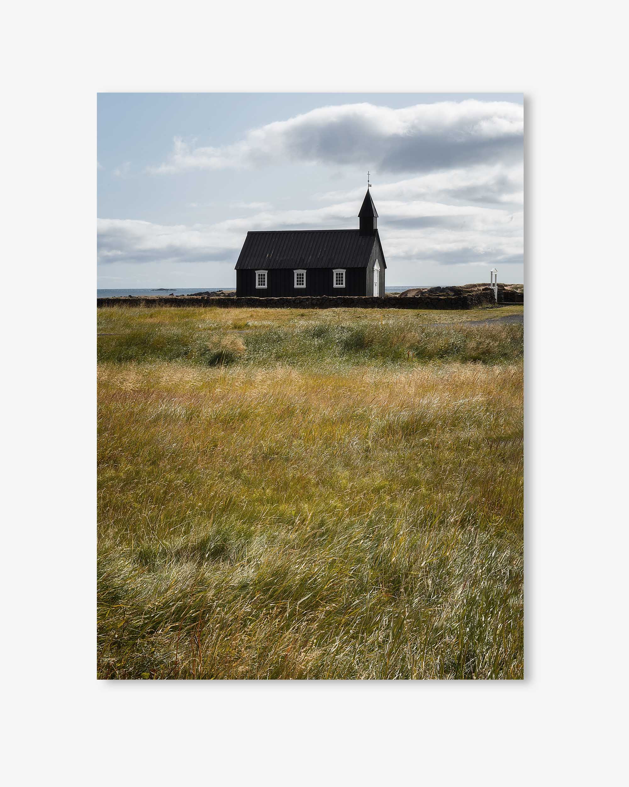 Church In A Field Wall Art Print