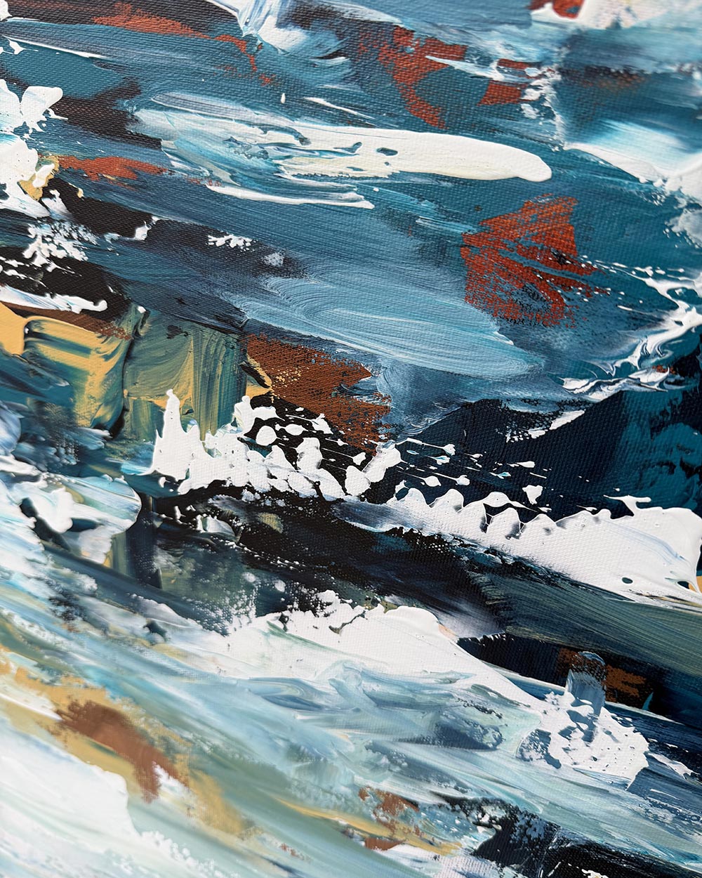 A Stroll Down By The Lake | Original Painting | 100x70cm