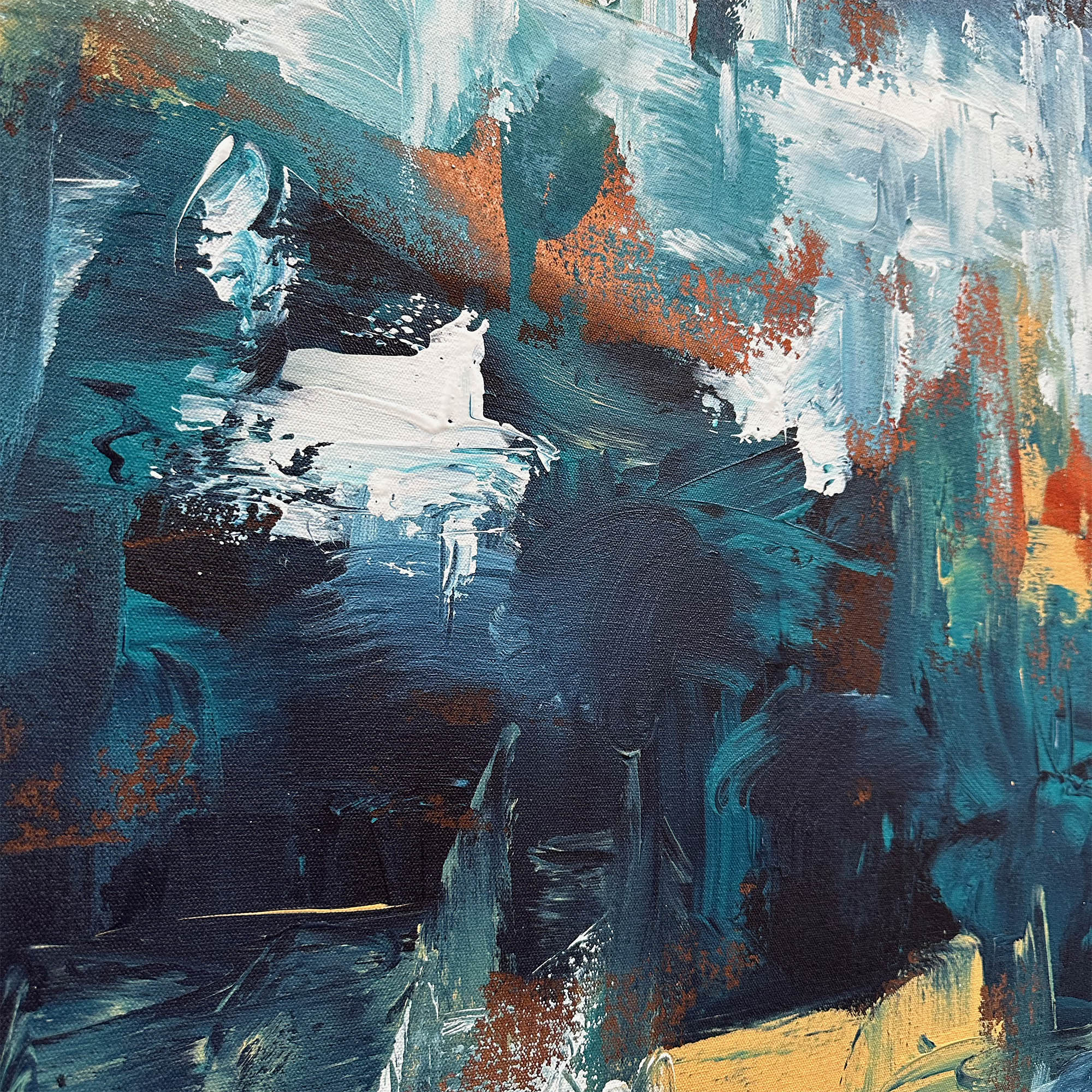 Bound By Time - Original Painting-Abstract House