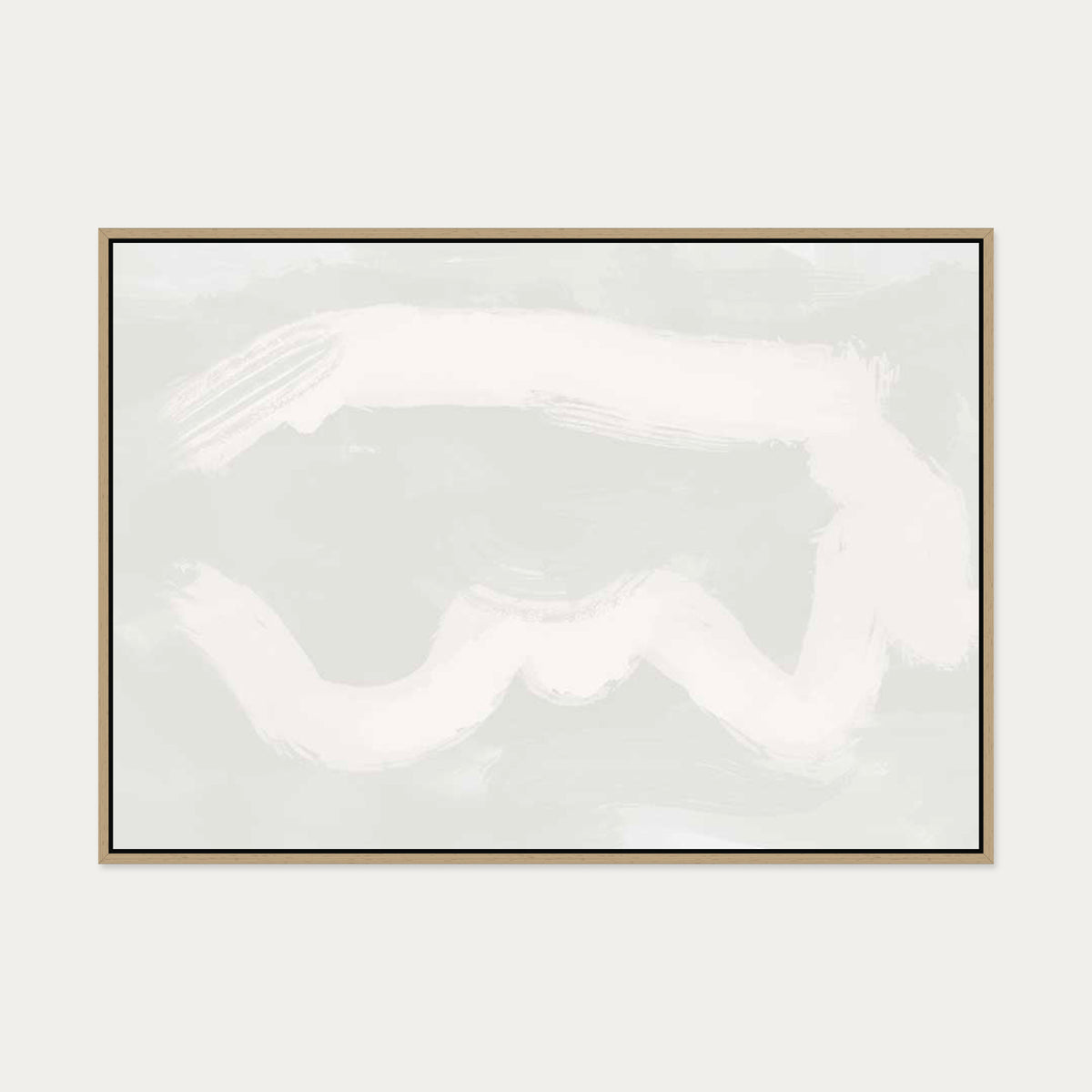 Cloud Canvas Art — 70 x 100 cm — Oak Frame