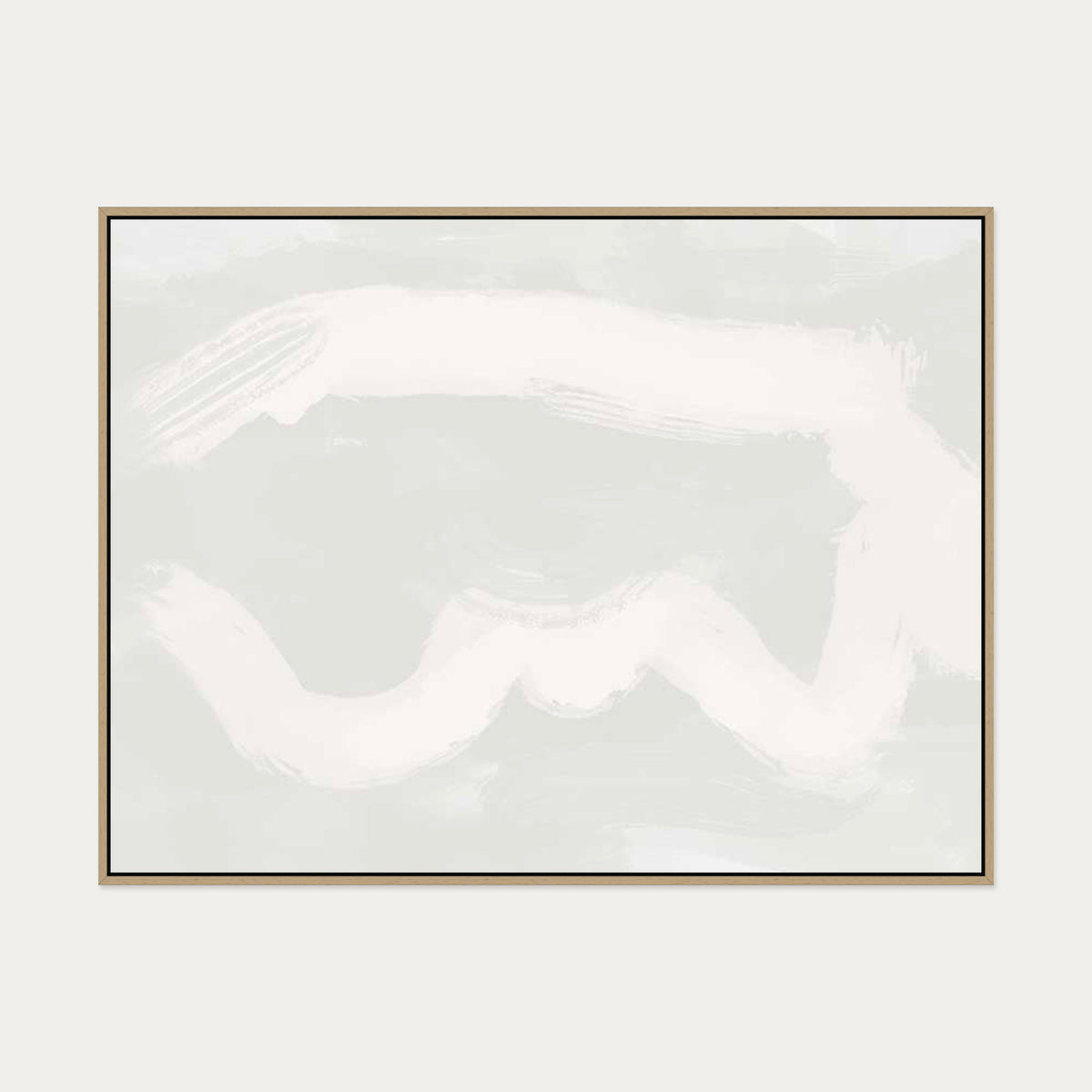 Cloud Canvas Art — 90 x 120 cm — Oak Frame
