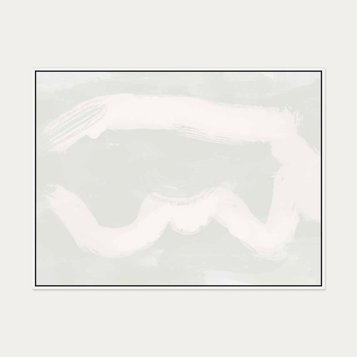 Cloud Canvas Art — 90 x 120 cm — White Frame