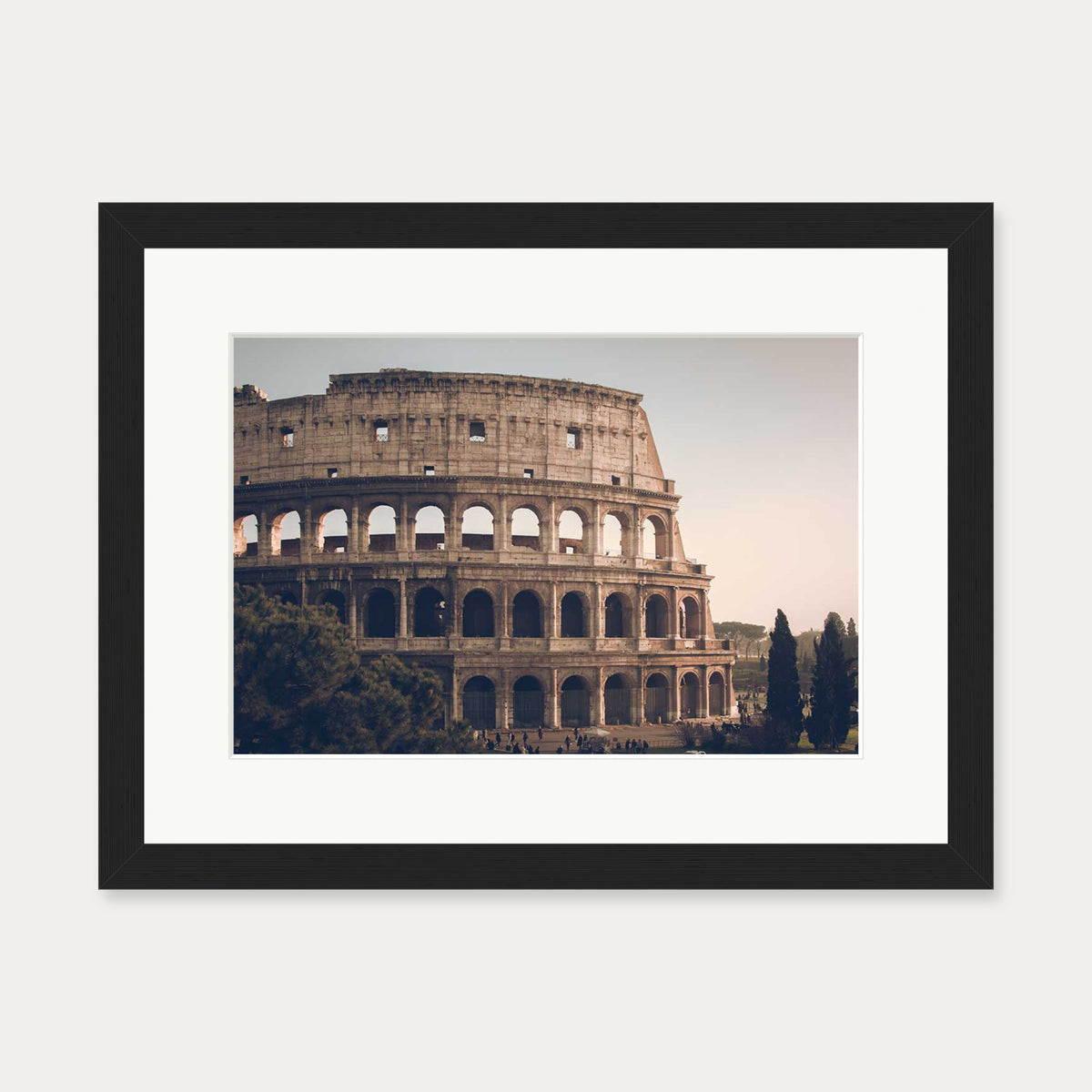 Colosseum II Art Print — 30 x 40 cm — Black Frame