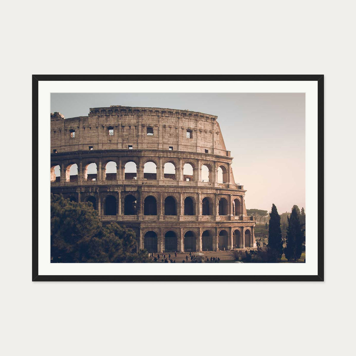 Colosseum II Art Print — 70 x 100 cm — Black Frame