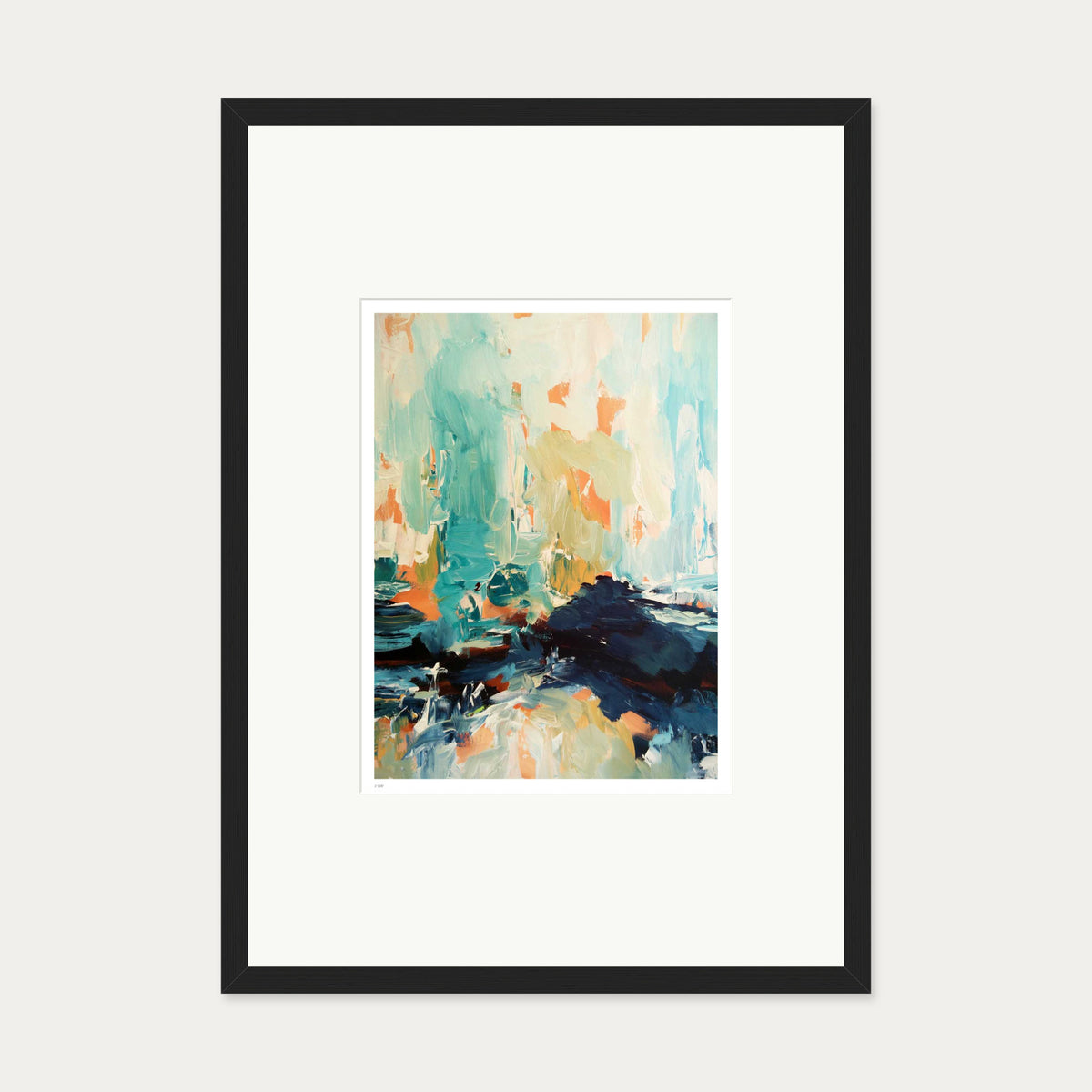 Colour Block 12 Limited Edition Print — 50 x 70 cm — Black Frame