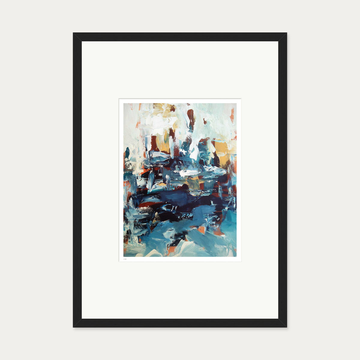 Colour Block 27 Limited Edition Print — 50 x 70 cm — Black Frame