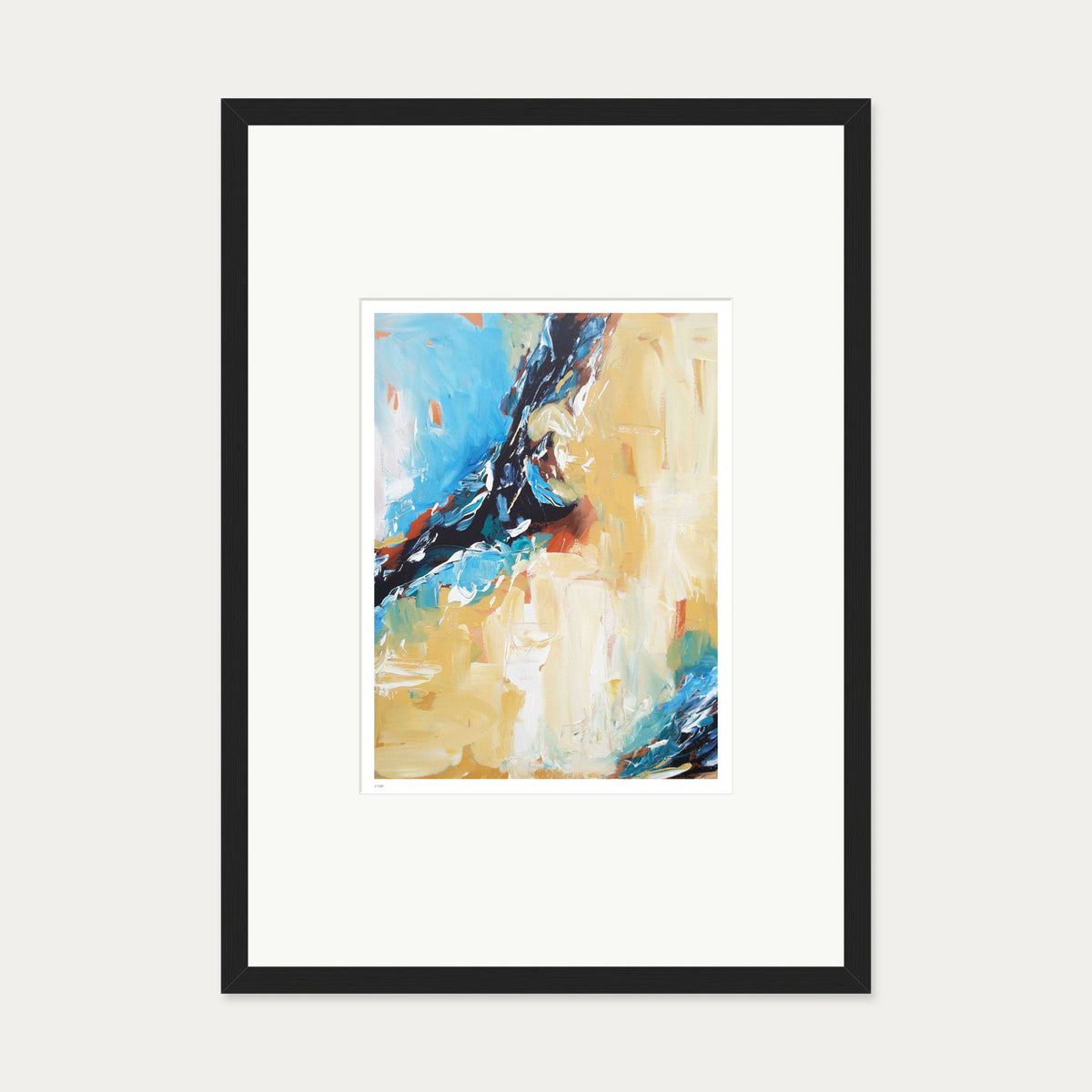 Colour Block 31 Limited Edition Print — 50 x 70 cm — Black Frame