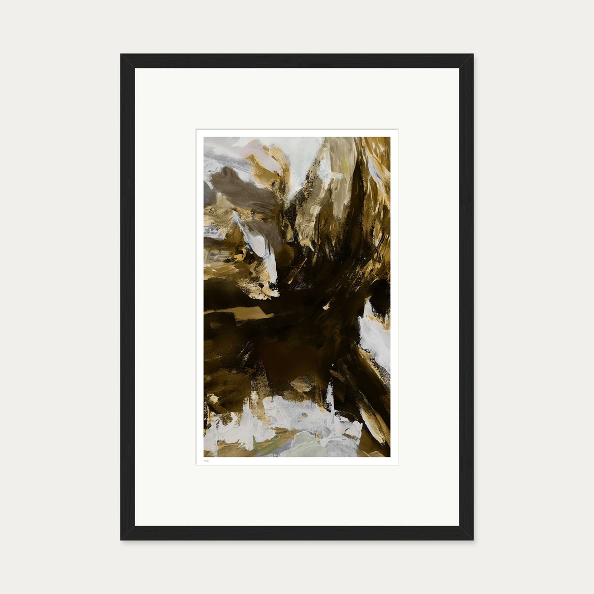 Colour Block 45 Limited Edition Print — 50 x 70 cm — Black Frame