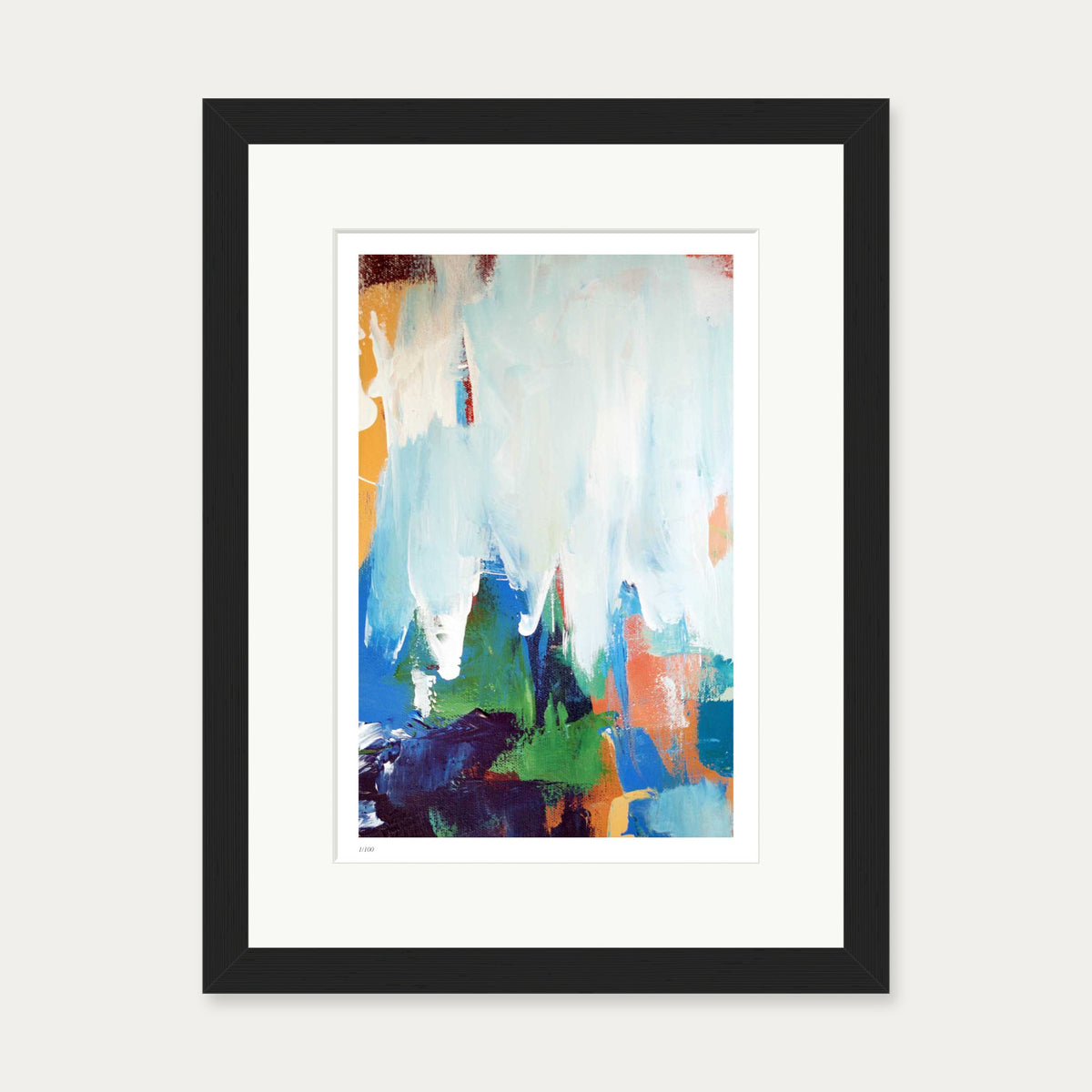 Colour Block 48 Limited Edition Print — 30 x 40 cm — Black Frame