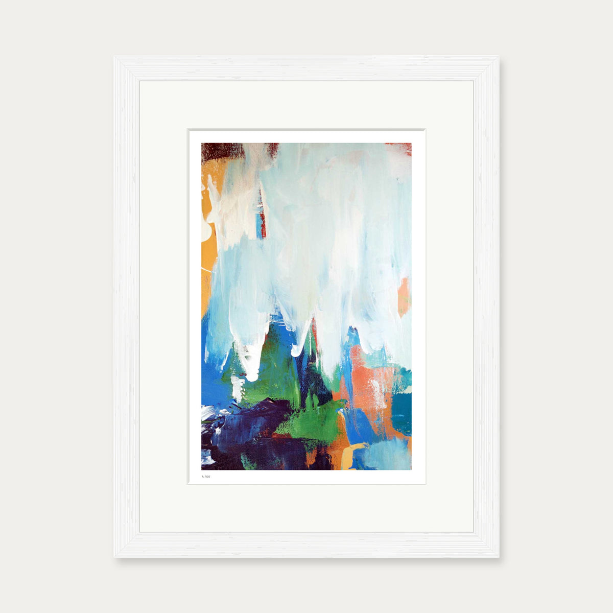Colour Block 48 Limited Edition Print — 30 x 40 cm — White Frame