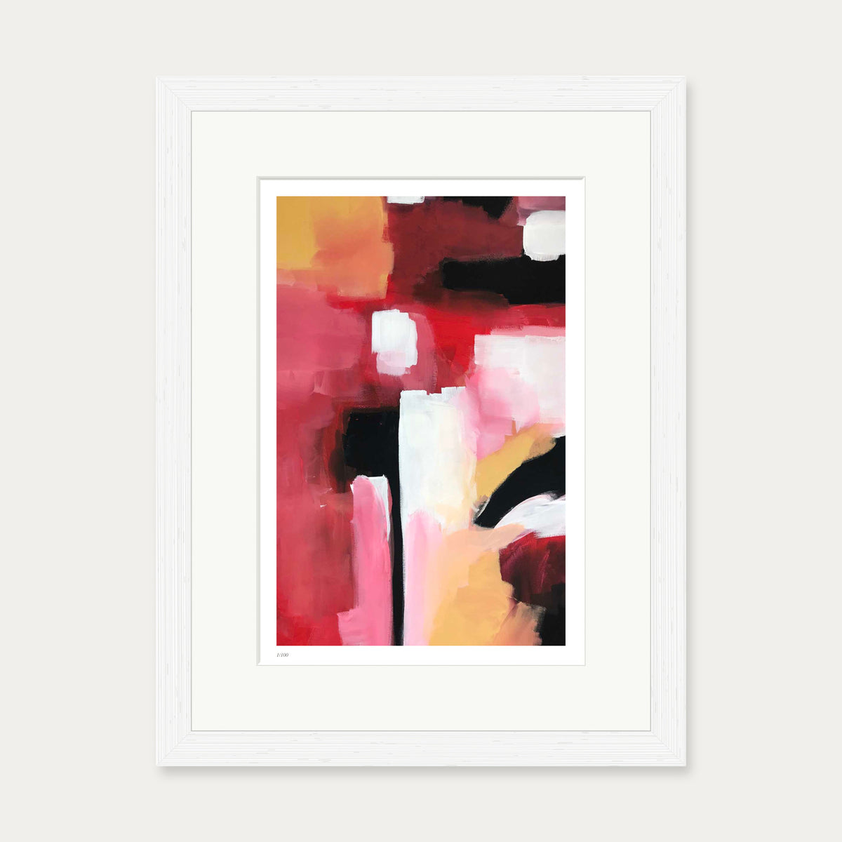 Colour Block 56 Limited Edition Print — 30 x 40 cm — White Frame