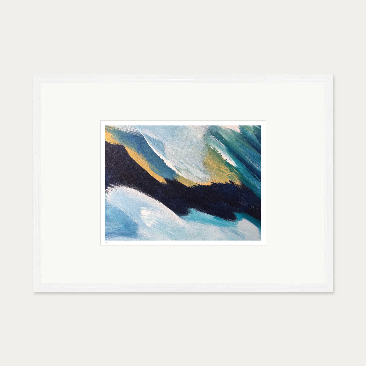 Colour Block 6 Limited Edition Print — 50 x 70 cm — White Frame