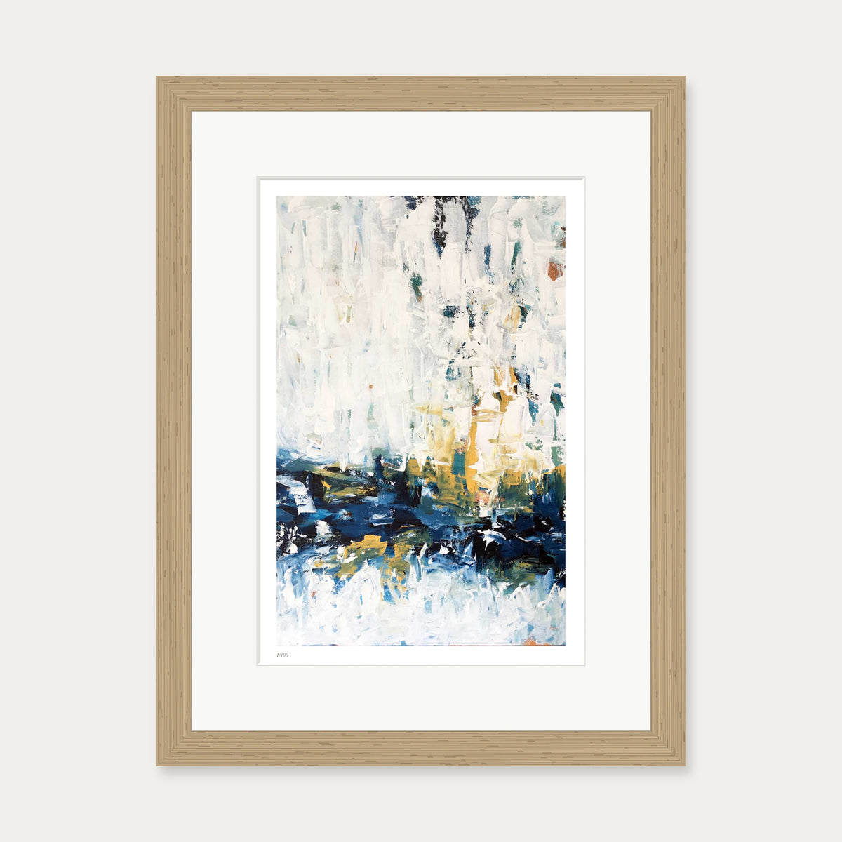 Colour Block 67 Limited Edition Print — 30 x 40 cm — Oak Frame