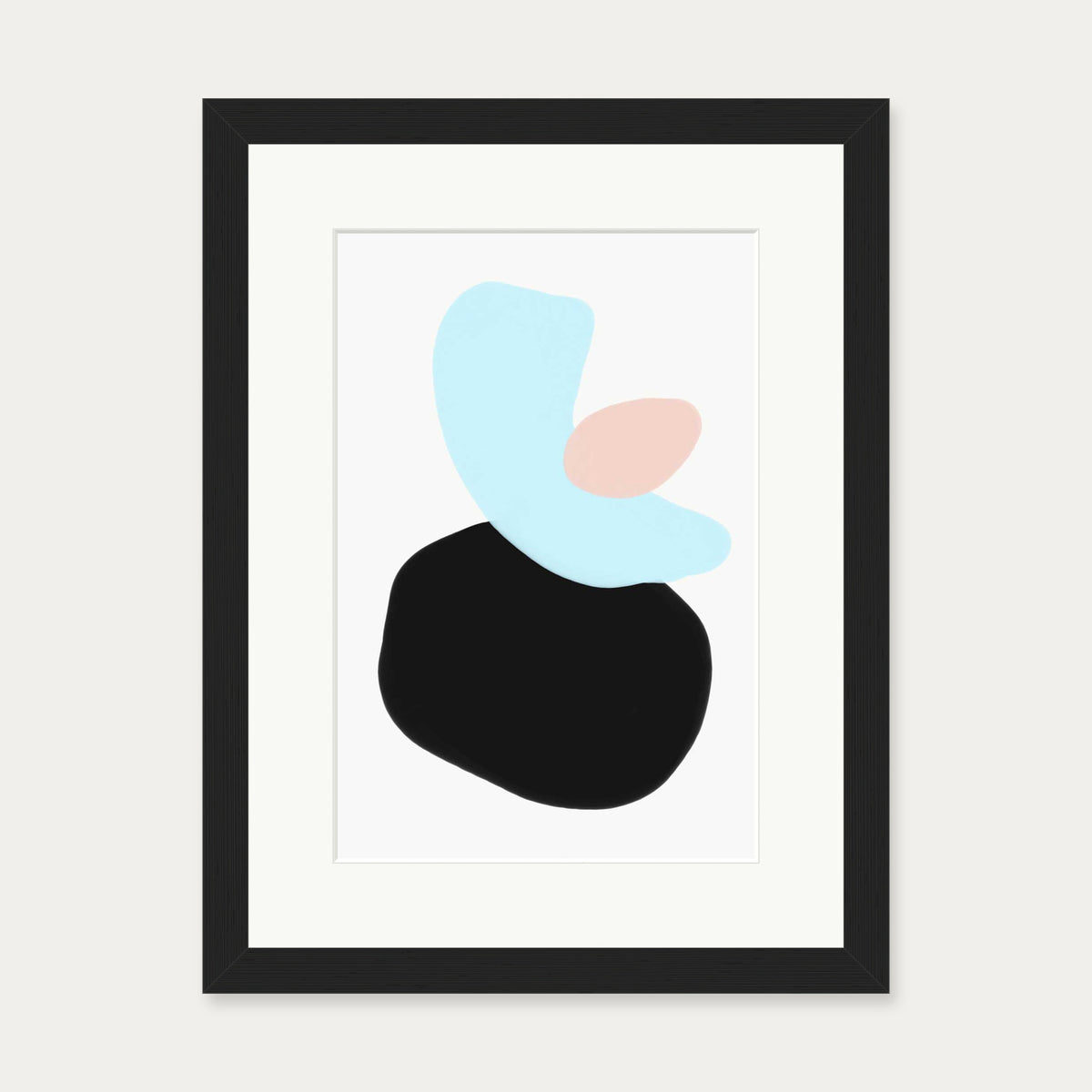 Colour Composition Art Print — 30 x 40 cm — Black Frame