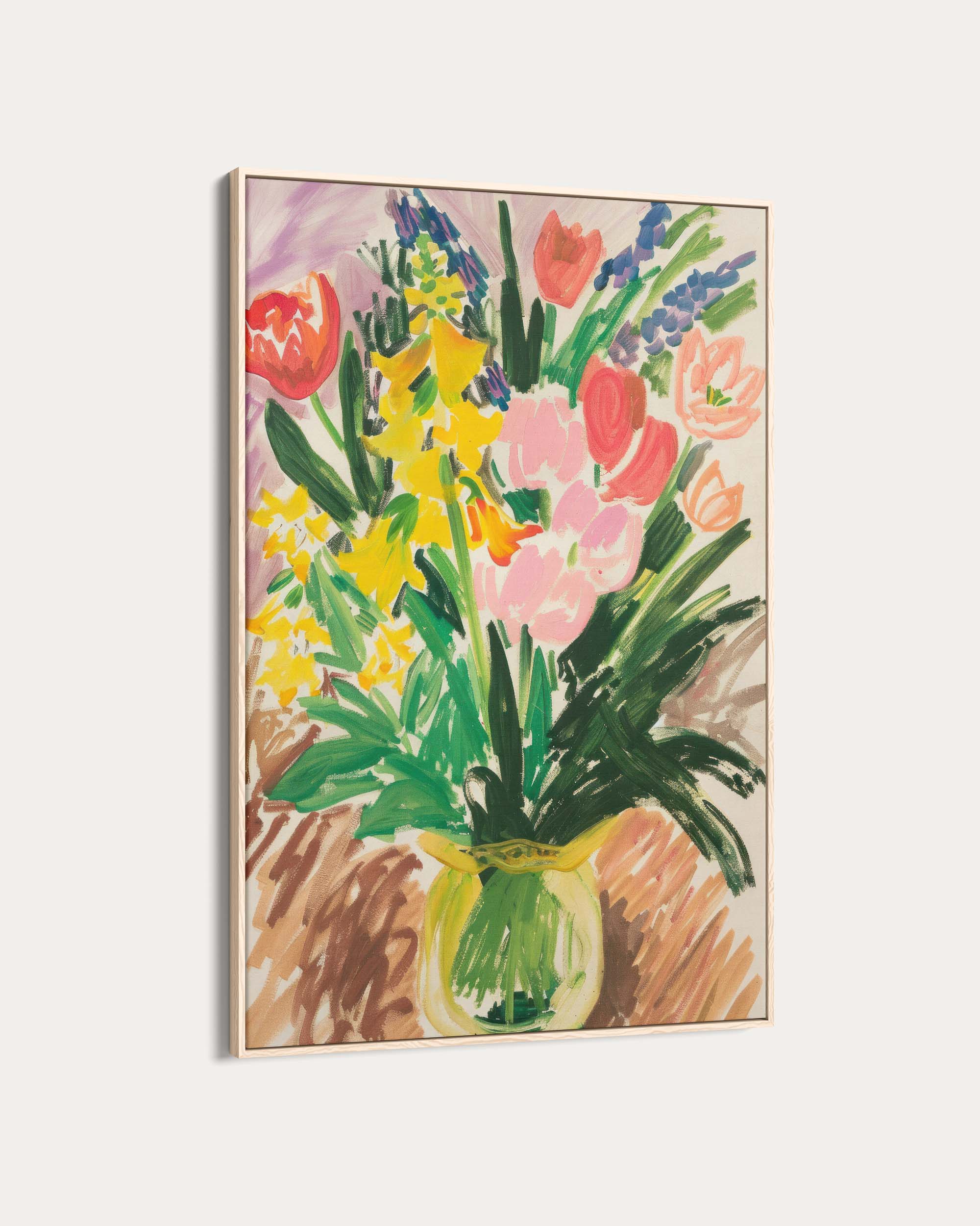 Colourful Flowers Sketch Wall Art